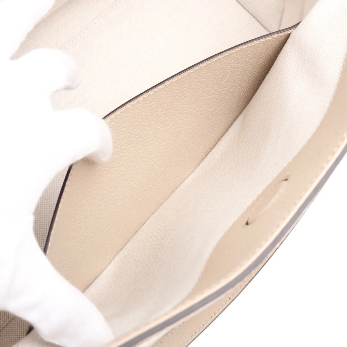 GG Supreme Ophidia PVC x Leather Tote Bag, Beige, 631685 — view 9