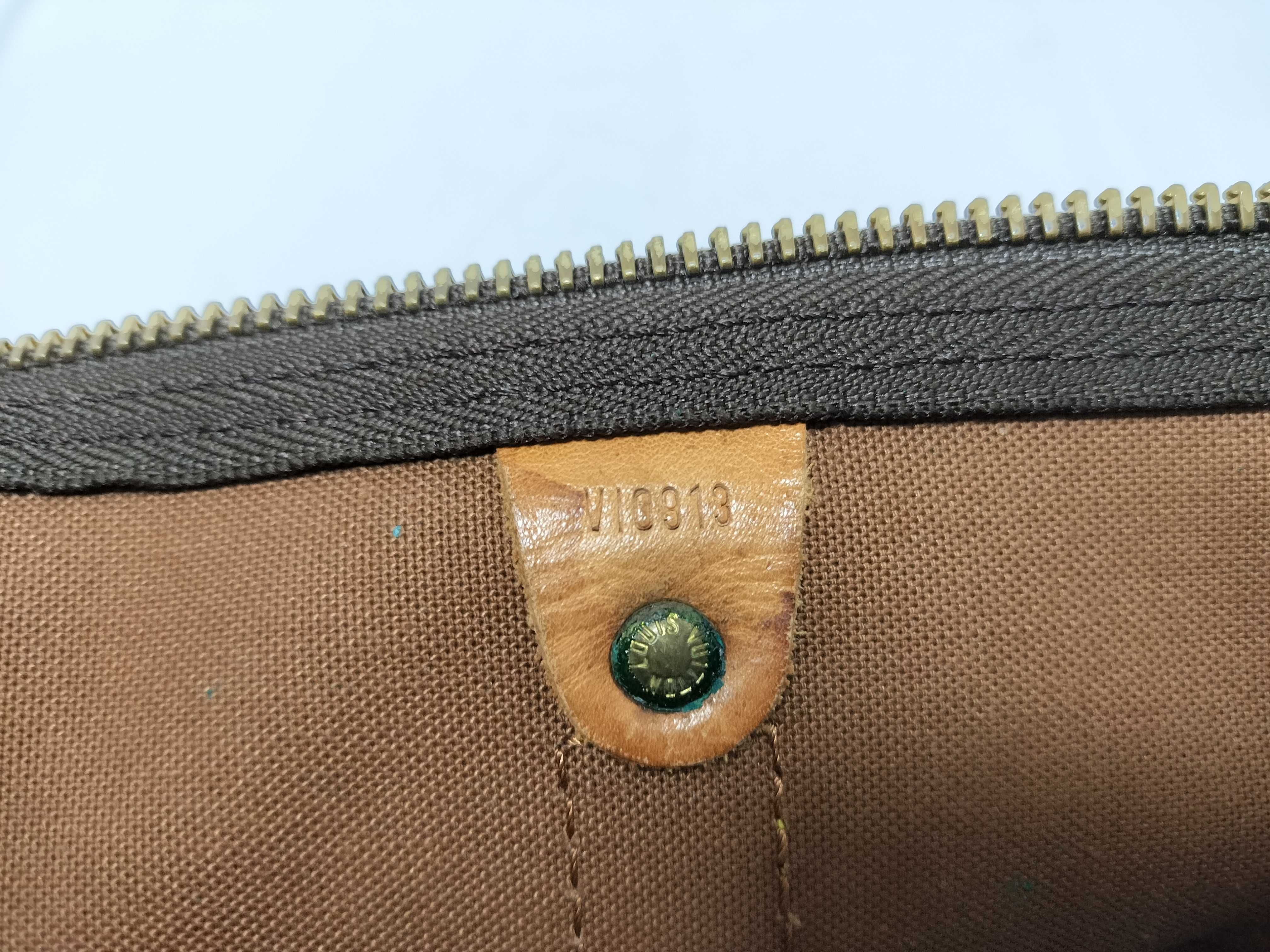 Monogram Keepall Bandoulière 50 M41416 VI0913 Brown Boston Bag — view 13