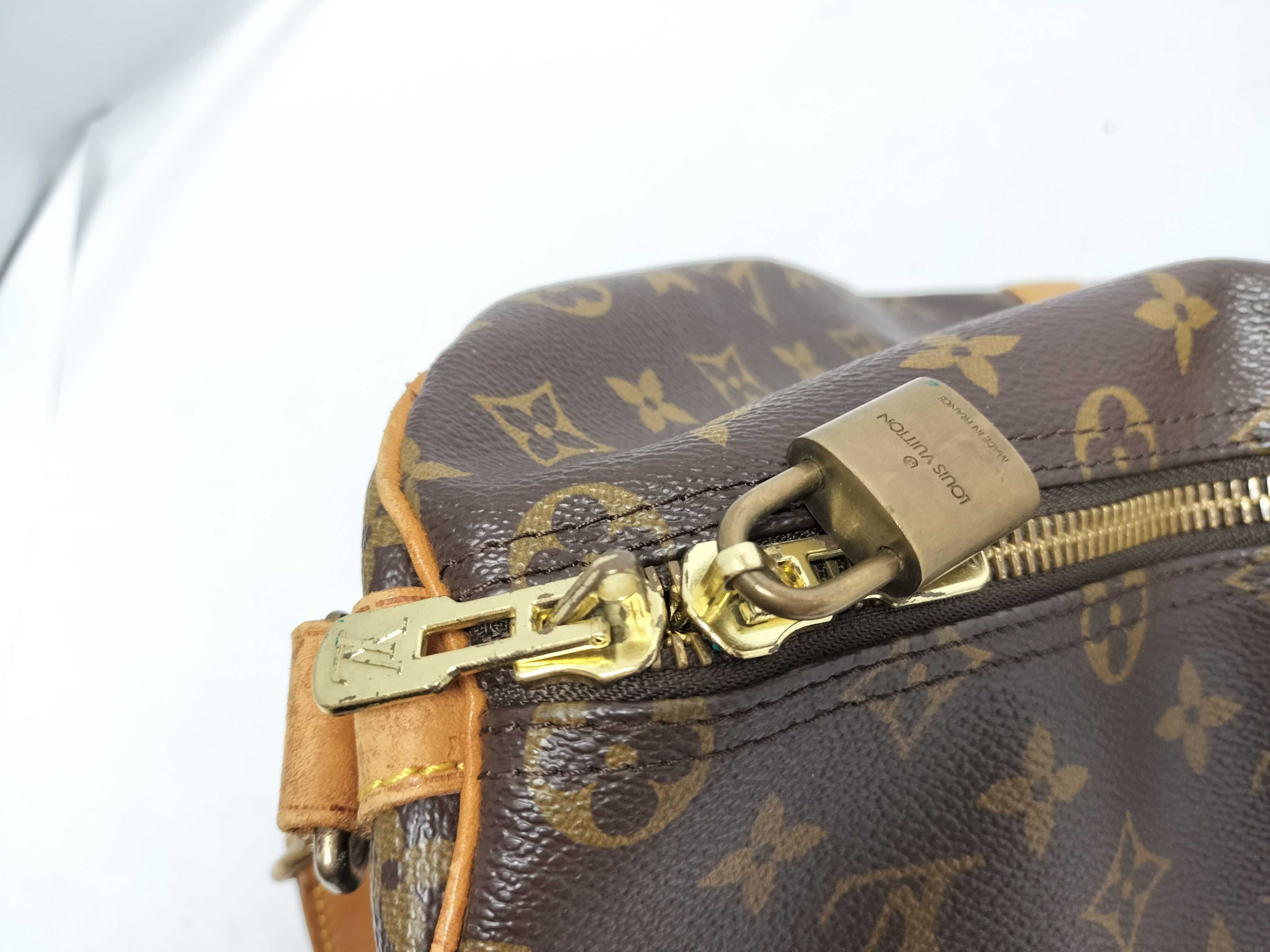 Monogram Keepall Bandoulière 50 M41416 VI0913 Brown Boston Bag — view 6