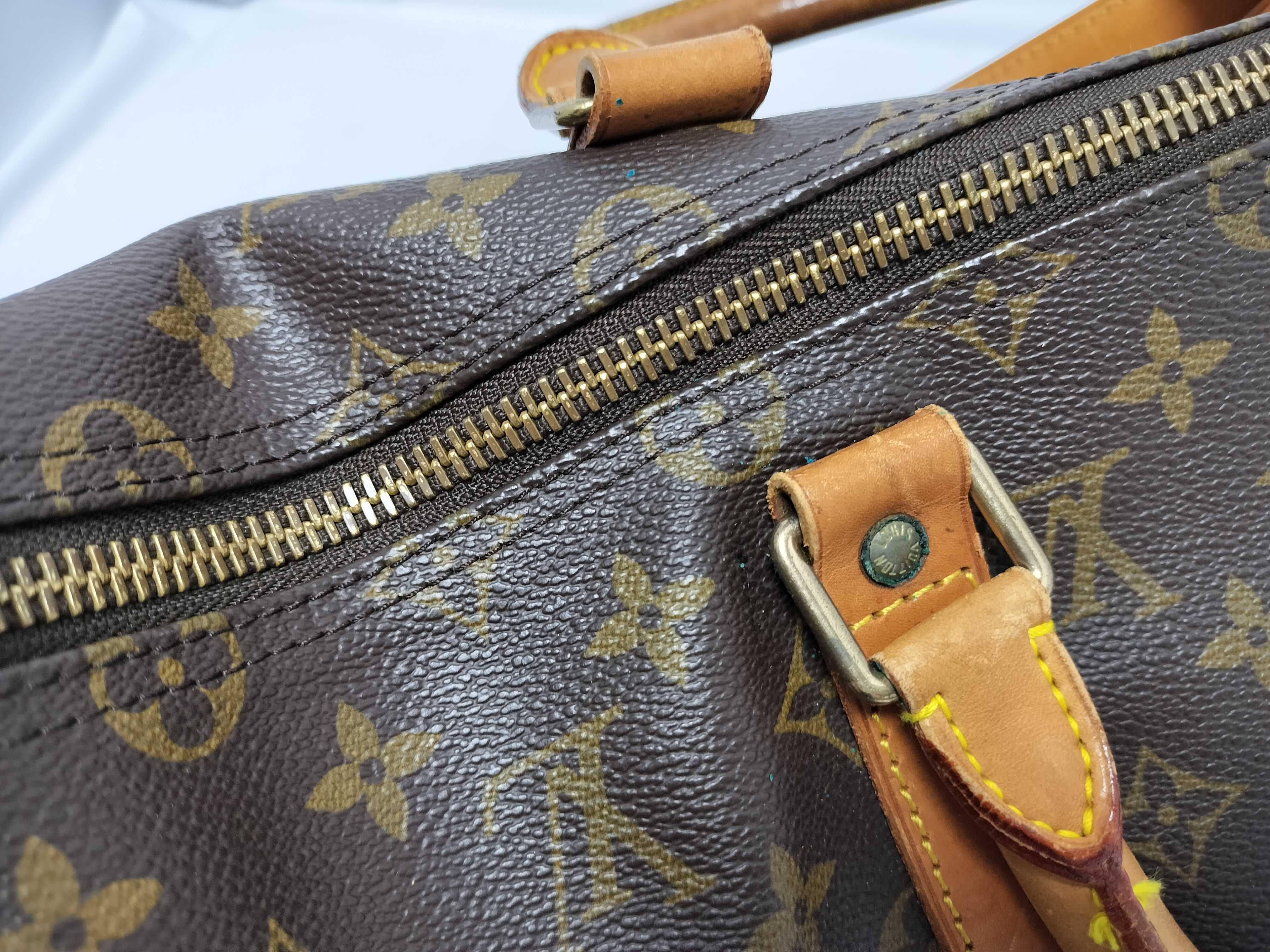 Monogram Keepall Bandoulière 50 M41416 VI0913 Brown Boston Bag — view 7