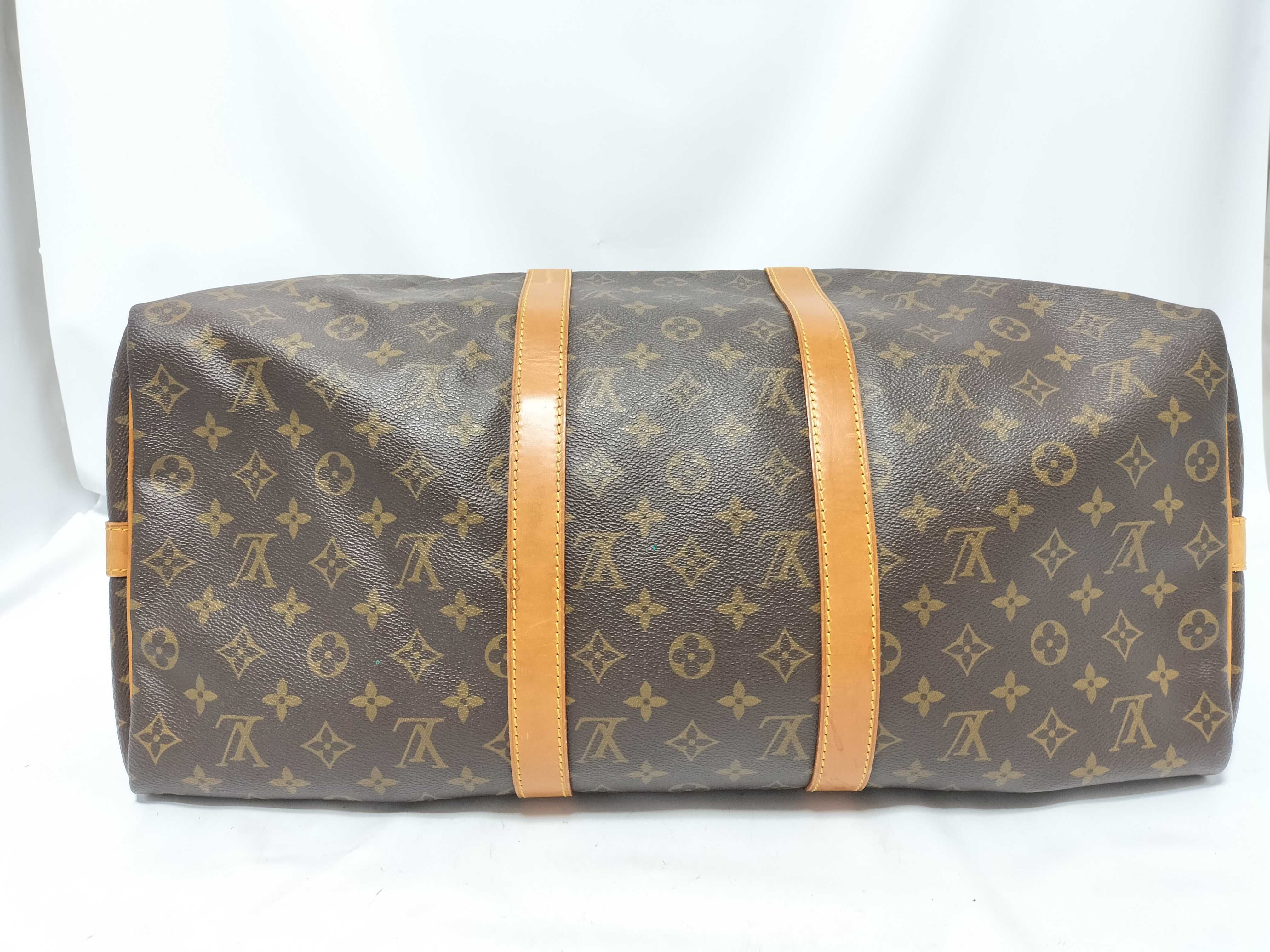 Monogram Keepall Bandoulière 50 M41416 VI0913 Brown Boston Bag — view 8