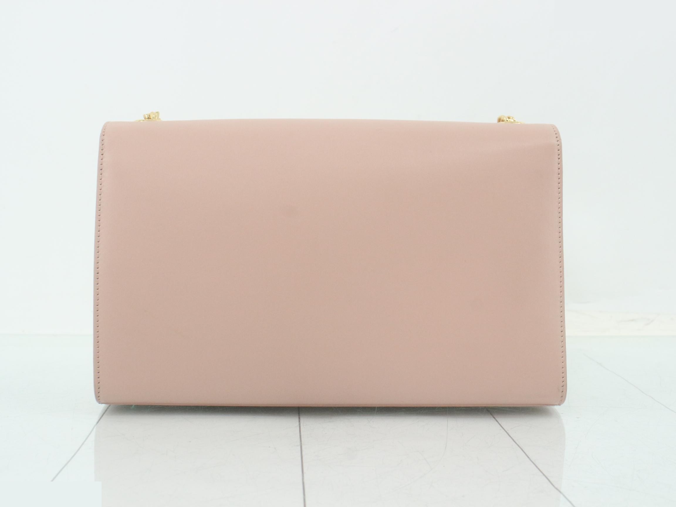 Kate Leather Tassel Chain Shoulder Bag, Pink — view 2