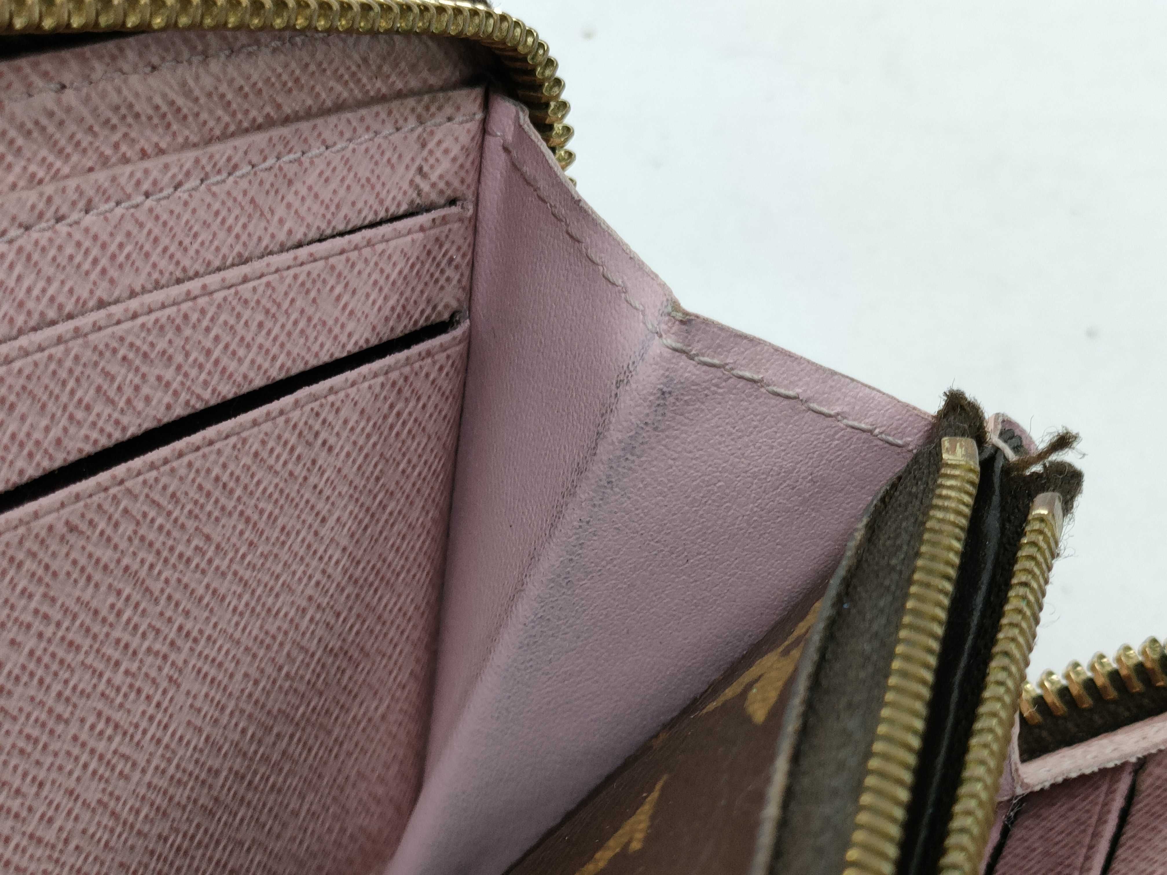 Monogram Louis Vuitton Portefeuille Clemence Rose Ballerine UB1167 Wallet — view 11