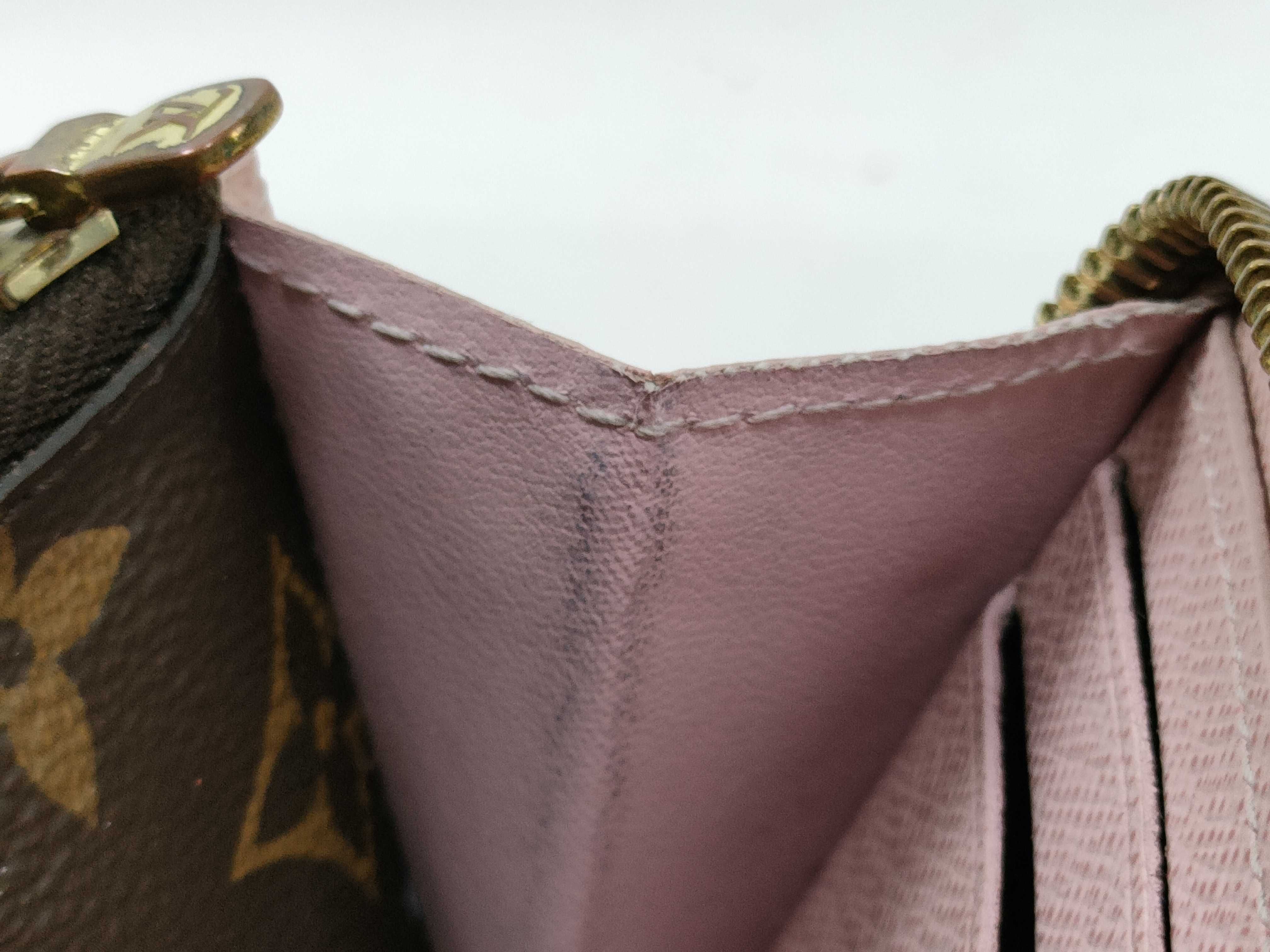 Monogram Louis Vuitton Portefeuille Clemence Rose Ballerine UB1167 Wallet — view 14
