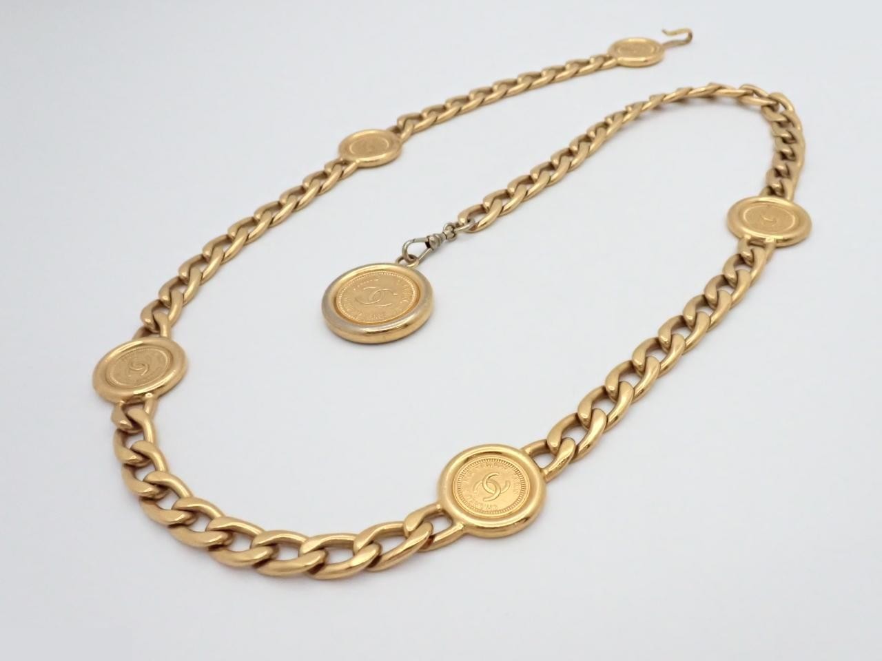Coco Mark Chain Belt, Total Length Approx. 80cm — view 2