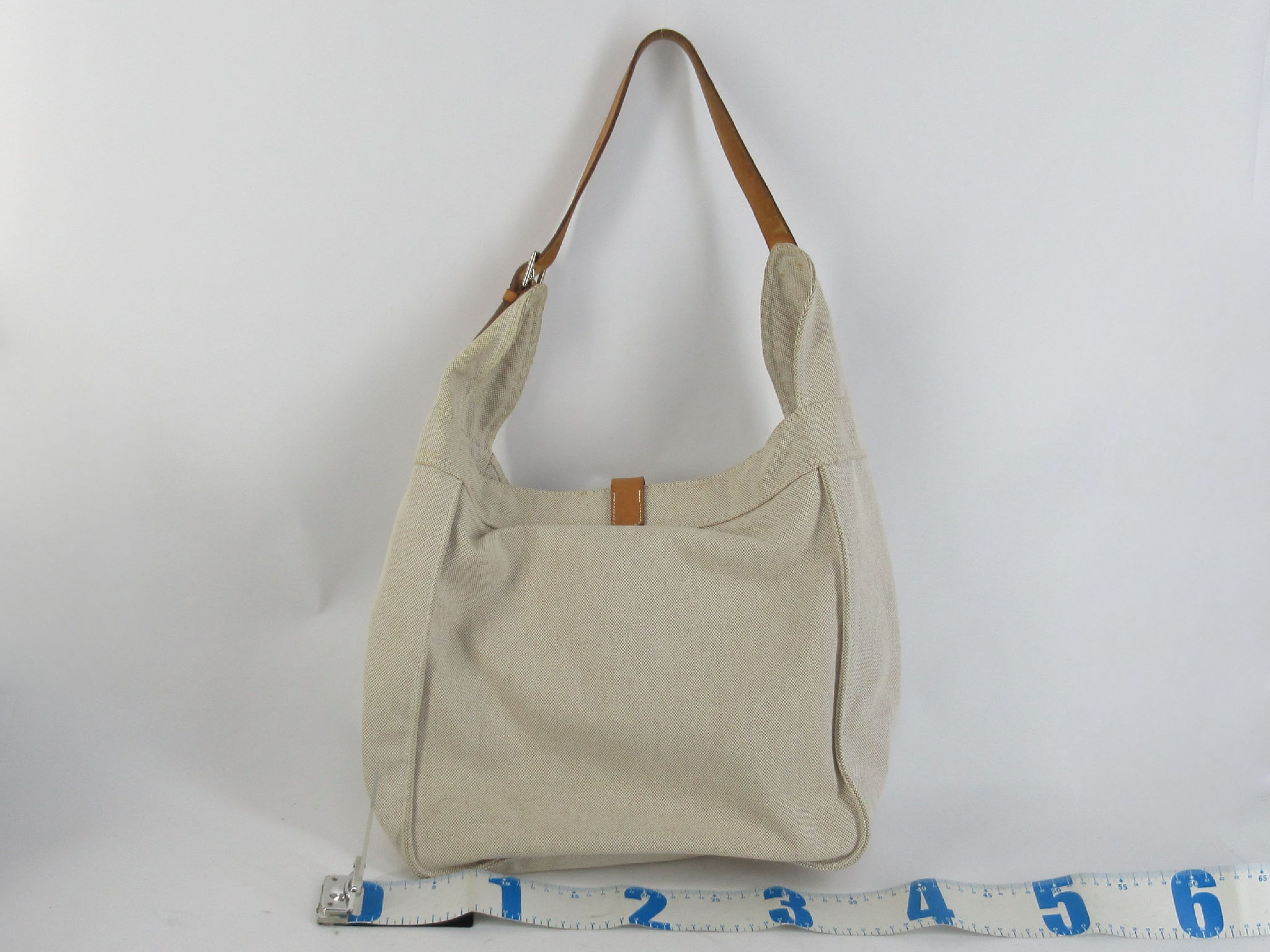 GG Canvas Hermes Marwari GM Toile H x Leather Brown Silver Hardware M: 2009 Shoulder Bag — view 2
