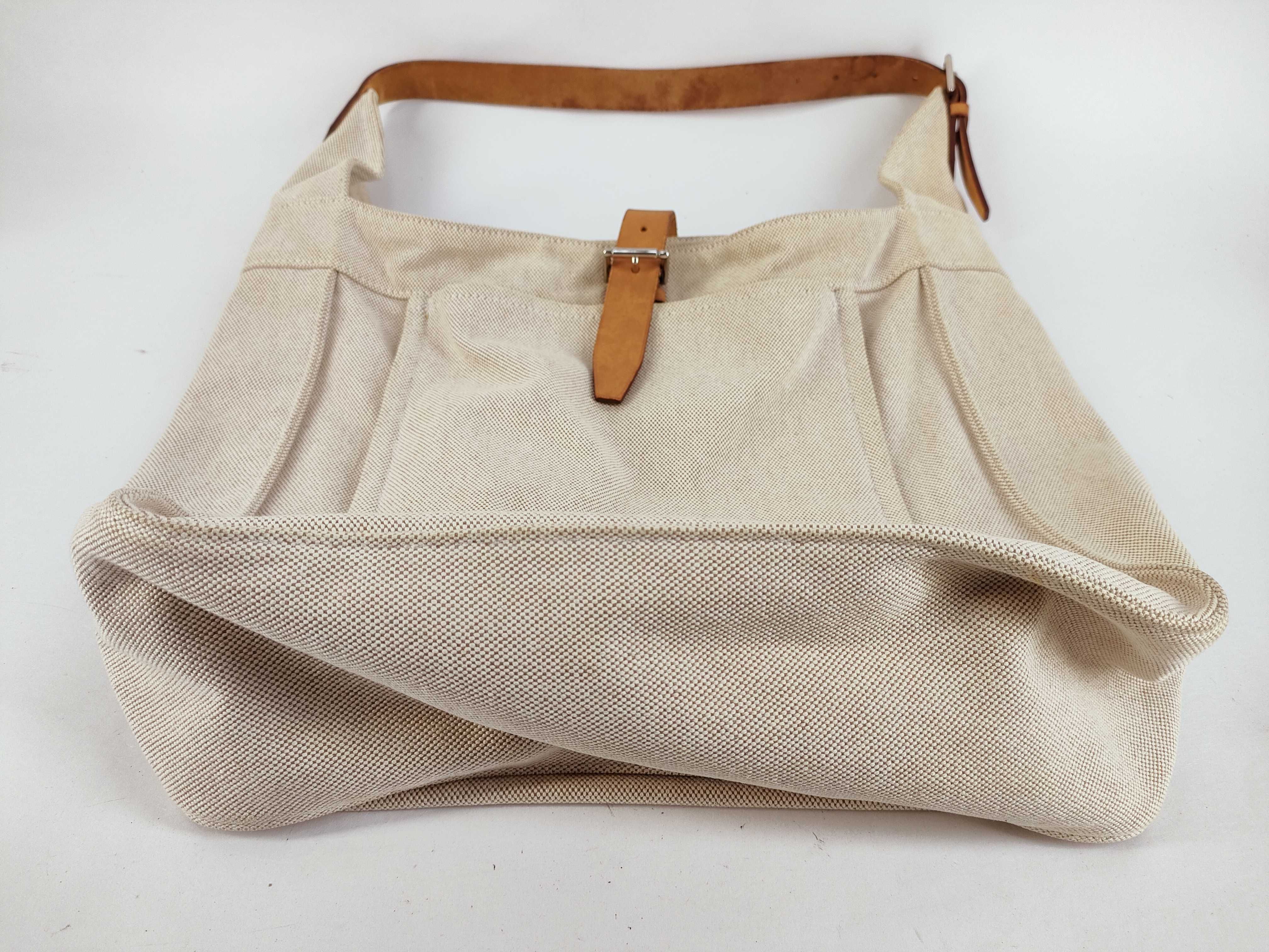 GG Canvas Hermes Marwari GM Toile H x Leather Brown Silver Hardware M: 2009 Shoulder Bag — view 7