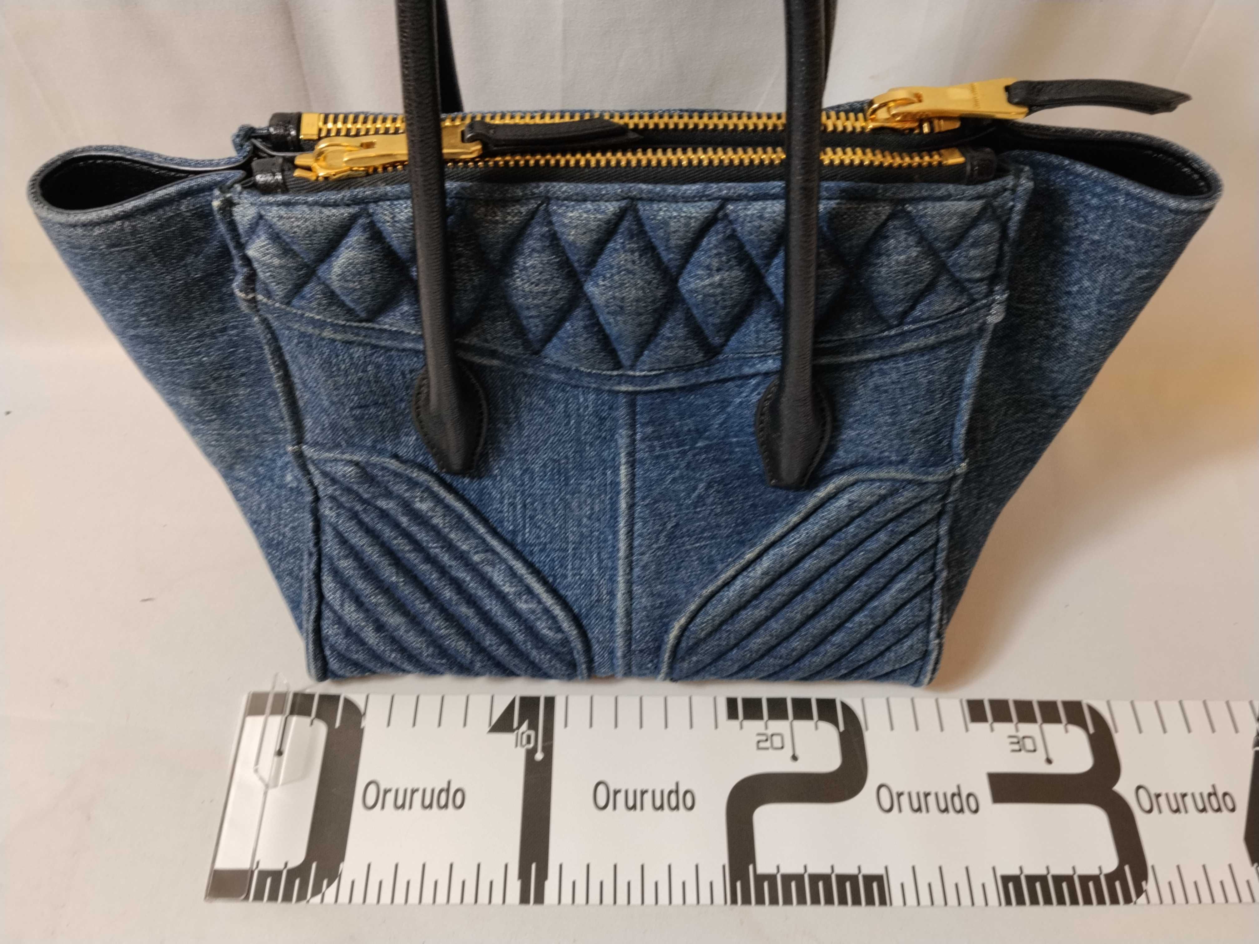 Biker Denim Shoulder Bag — view 2