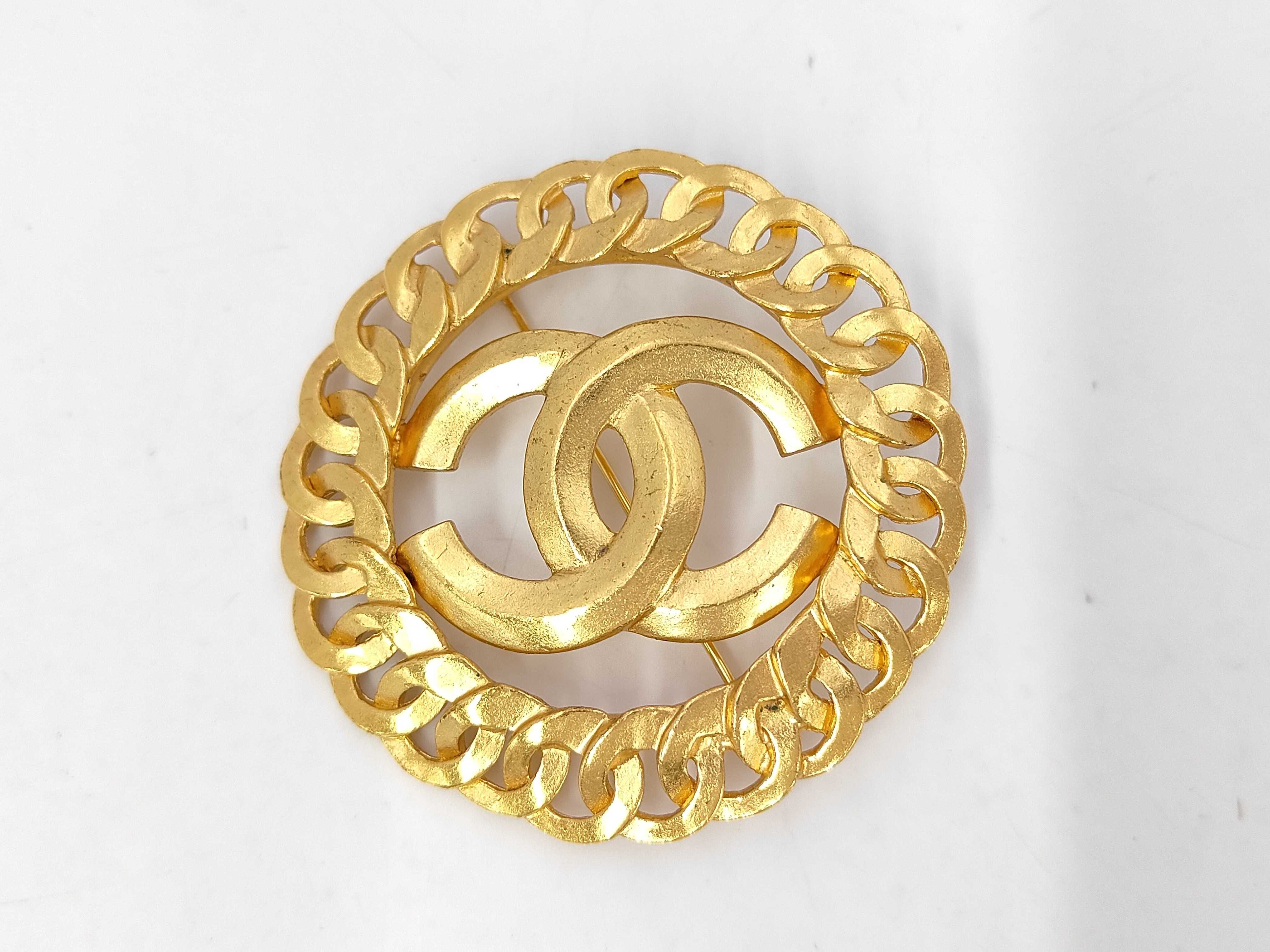 Coco Mark Brooch, Gold Brooch