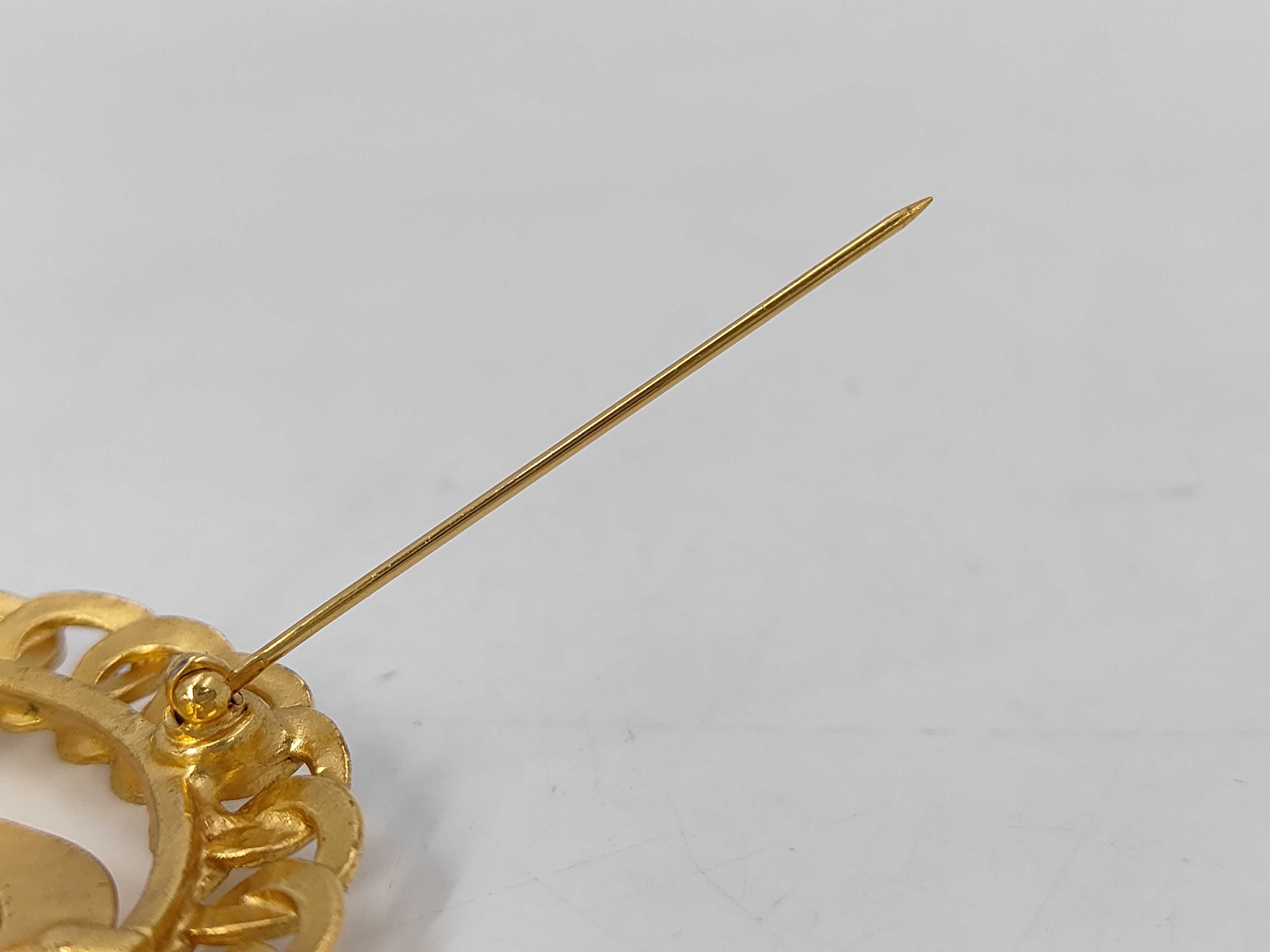 Coco Mark Brooch, Gold Brooch — view 3