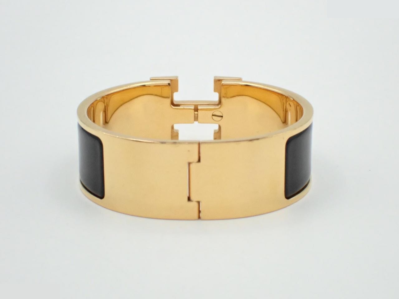 Bracelet, "Click H", Black, Wrist circumference approximately 16cm — view 2