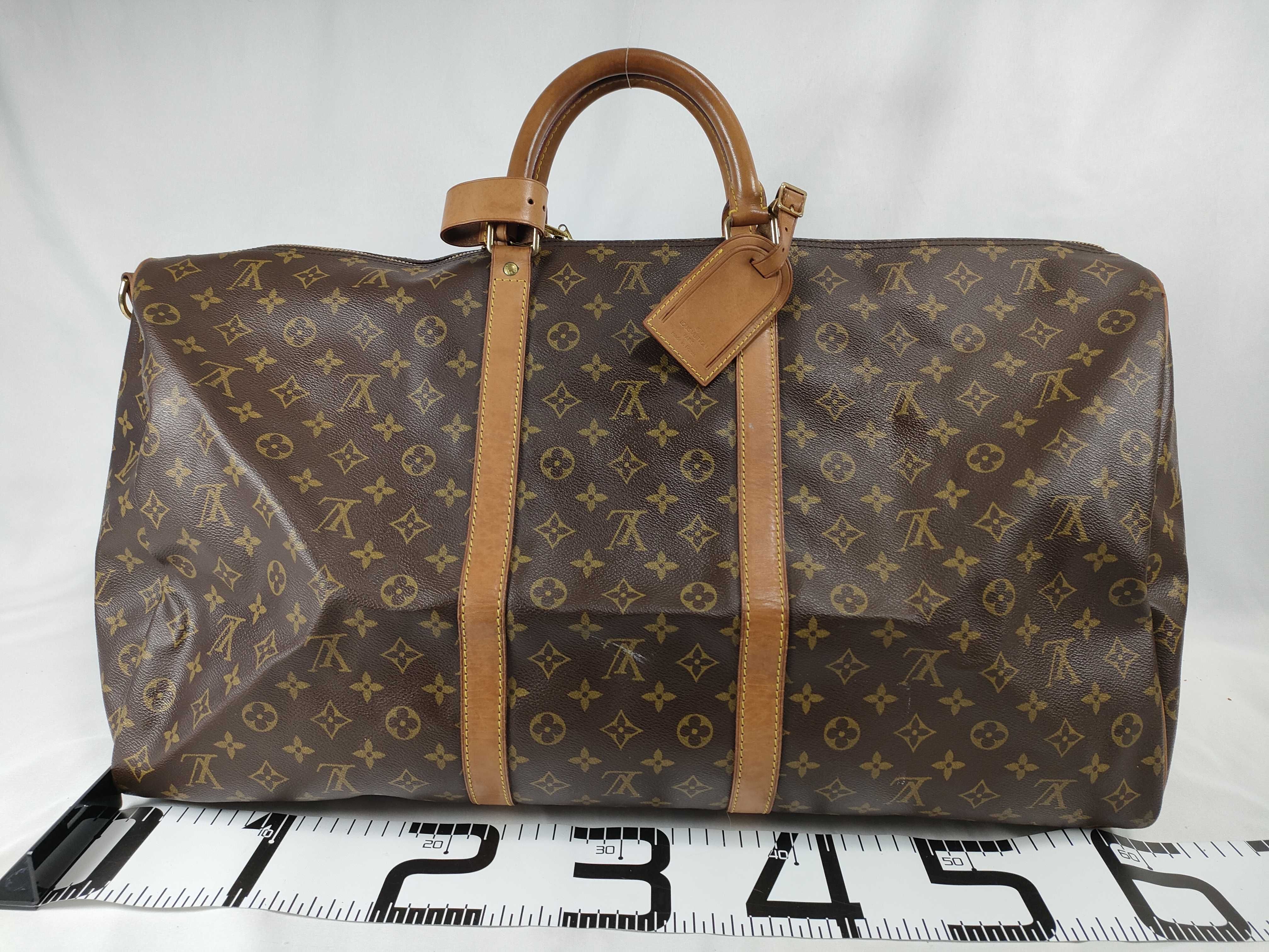 Monogram Keepall Bandoulière 60 M41412 VI0994 Brown Boston Bag — view 2