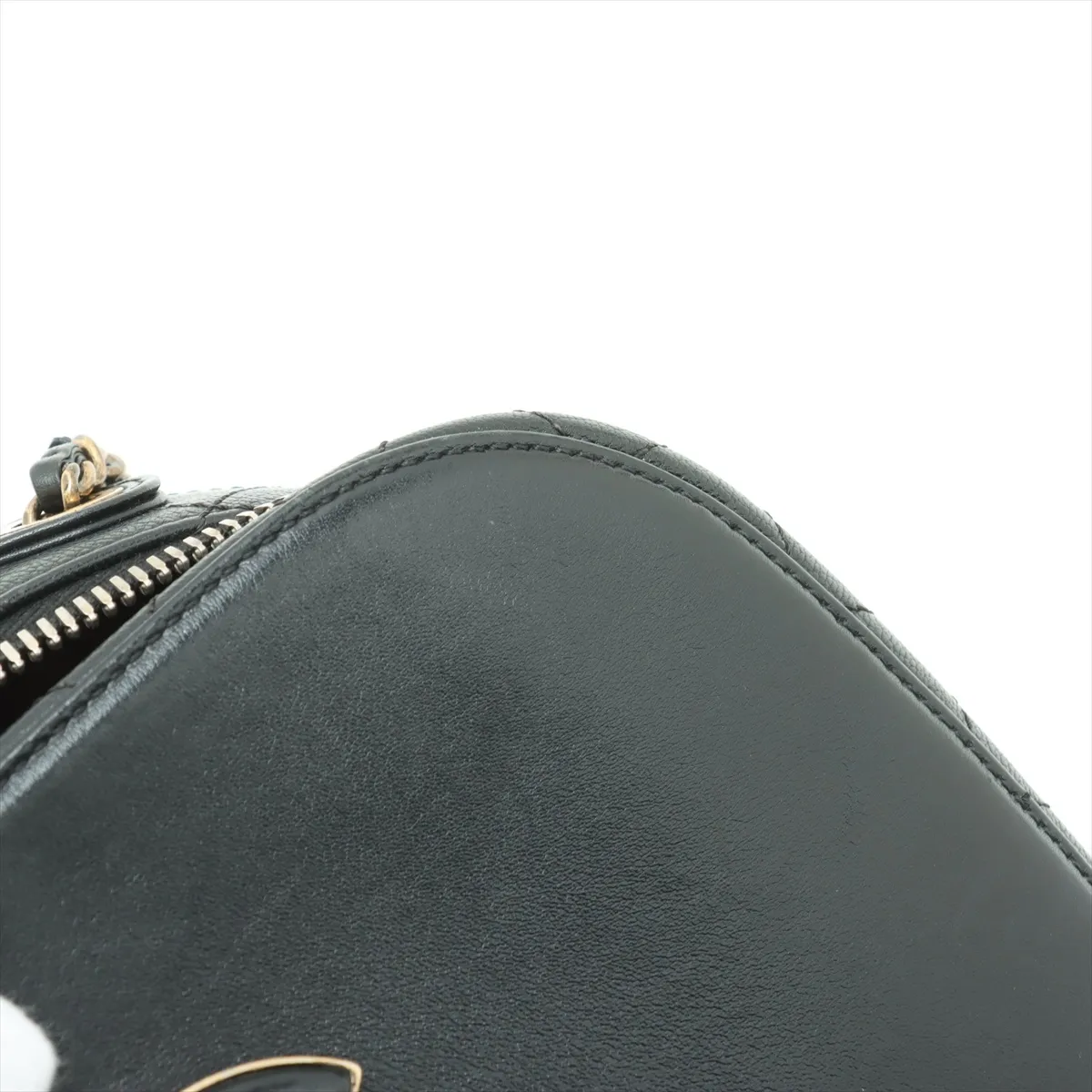 Matelasse leather 2WAY handbag black gold hardware 23126437 23rd series — view 15
