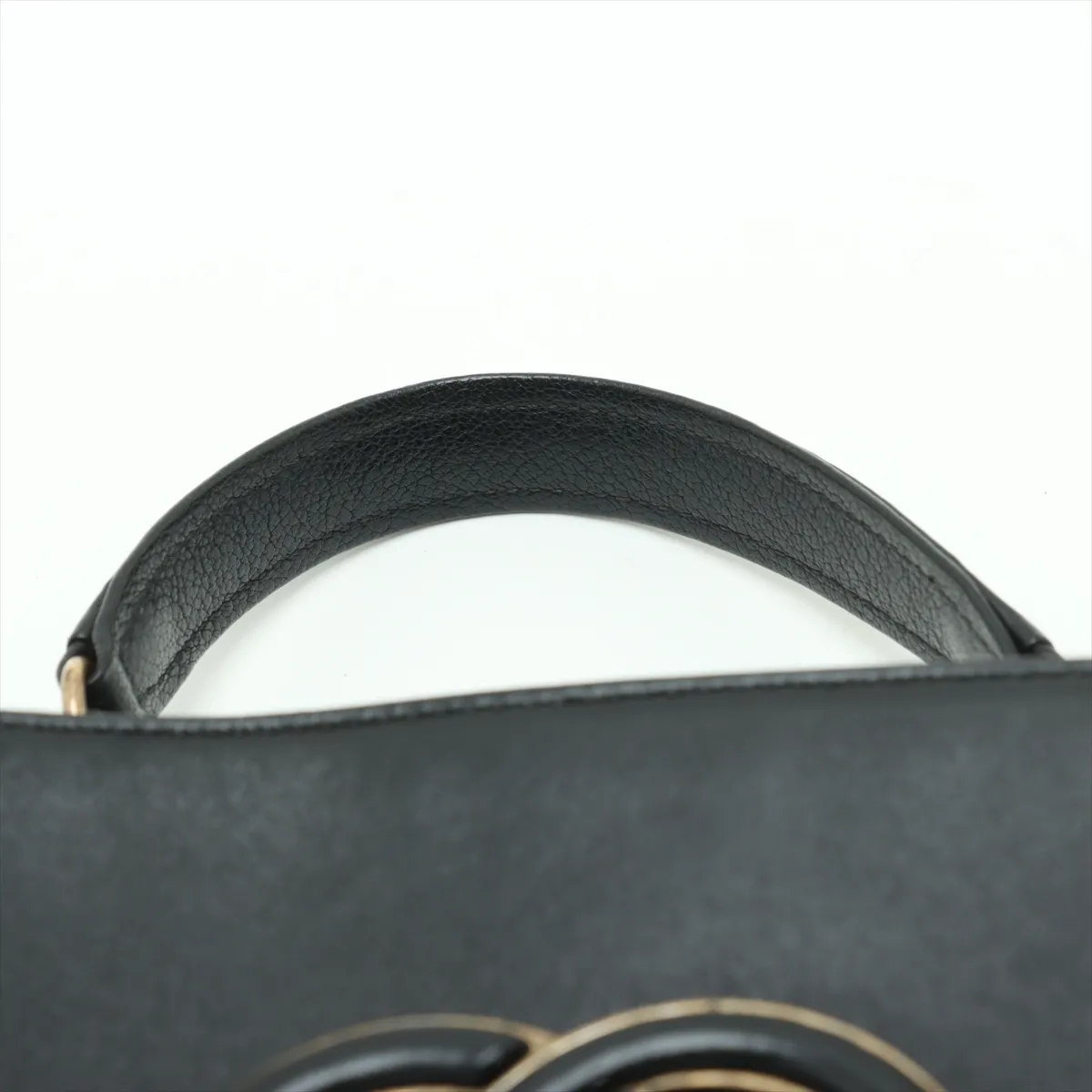 Matelasse leather 2WAY handbag black gold hardware 23126437 23rd series — view 6
