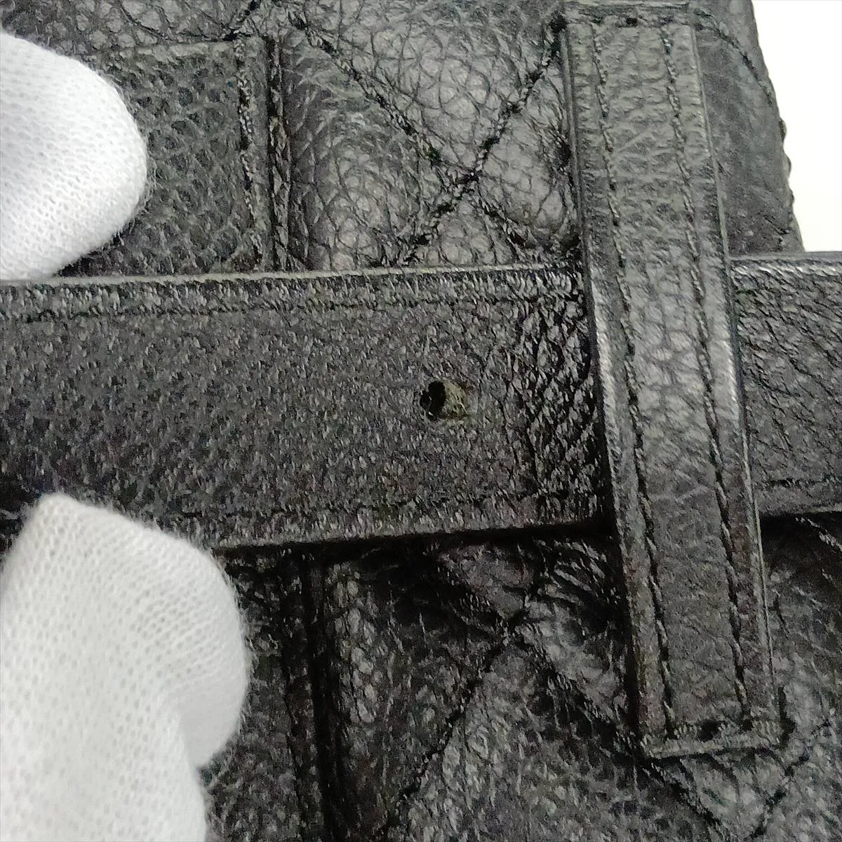 Matelassé 2.55 Caviar Skin Waist Pouch, Black with Silver Hardware, 25266912 (Serial Number in the 25s) — view 10