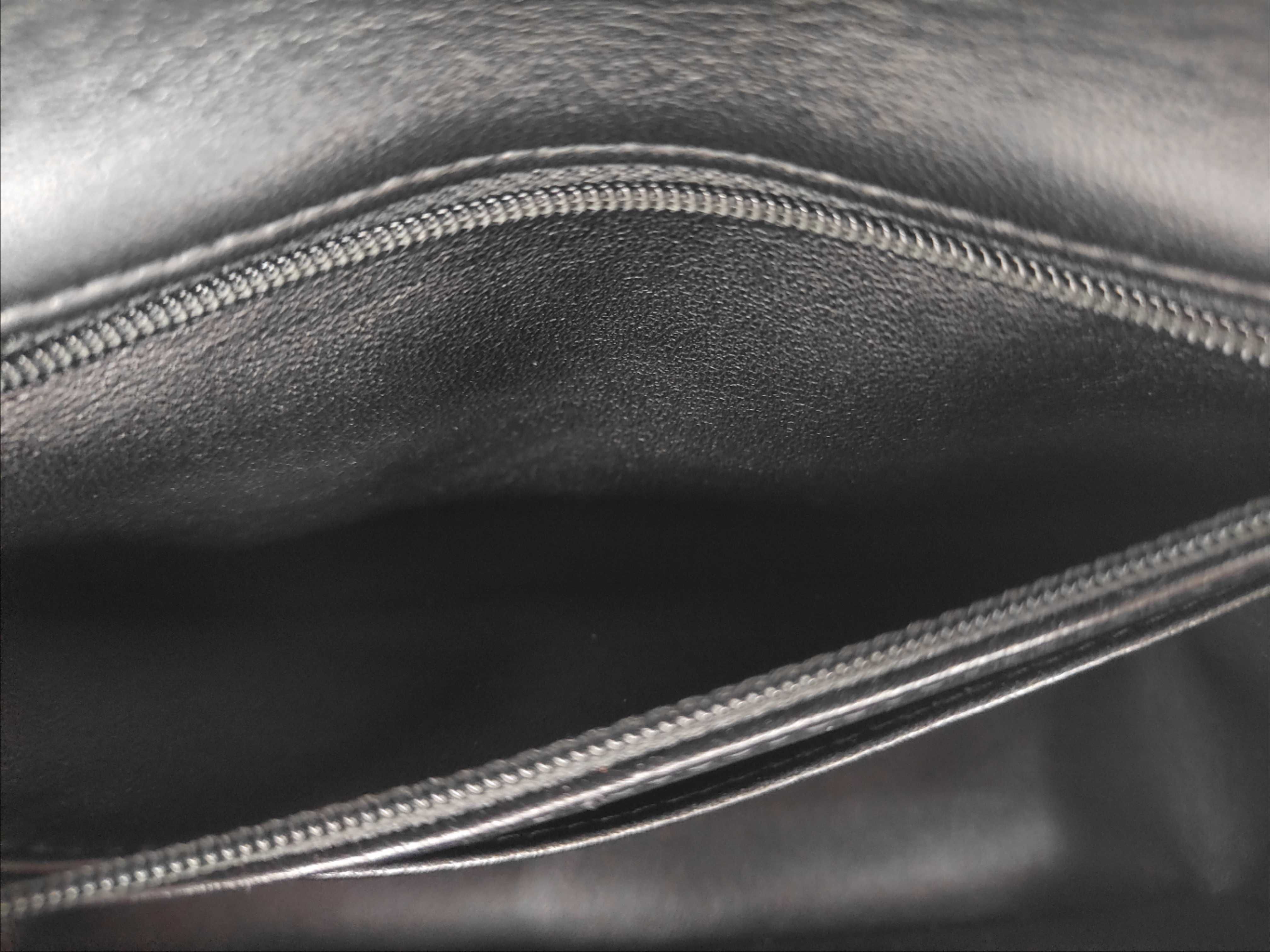 Top Handle Flap Bag, Lambskin, Black, Gold Hardware, Serial Plate, E107N3U7 AS2431, Handbag — view 9
