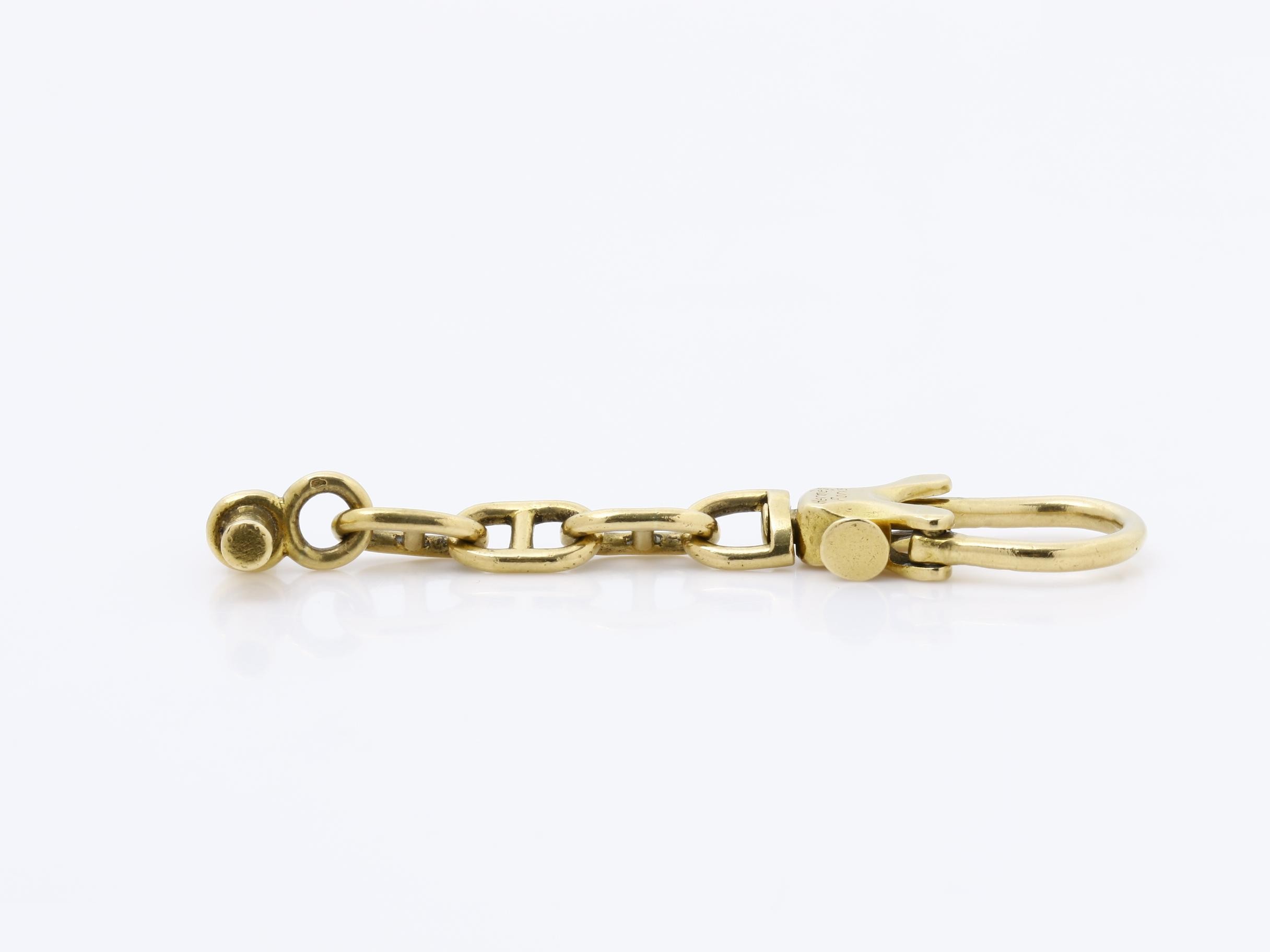Chaine d'Ancre key ring, 3 links, 750YG — view 3
