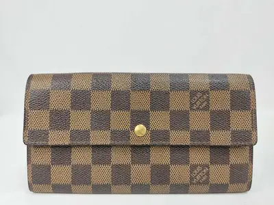 Damier LOUIS VUITTON Damier Long Wallet