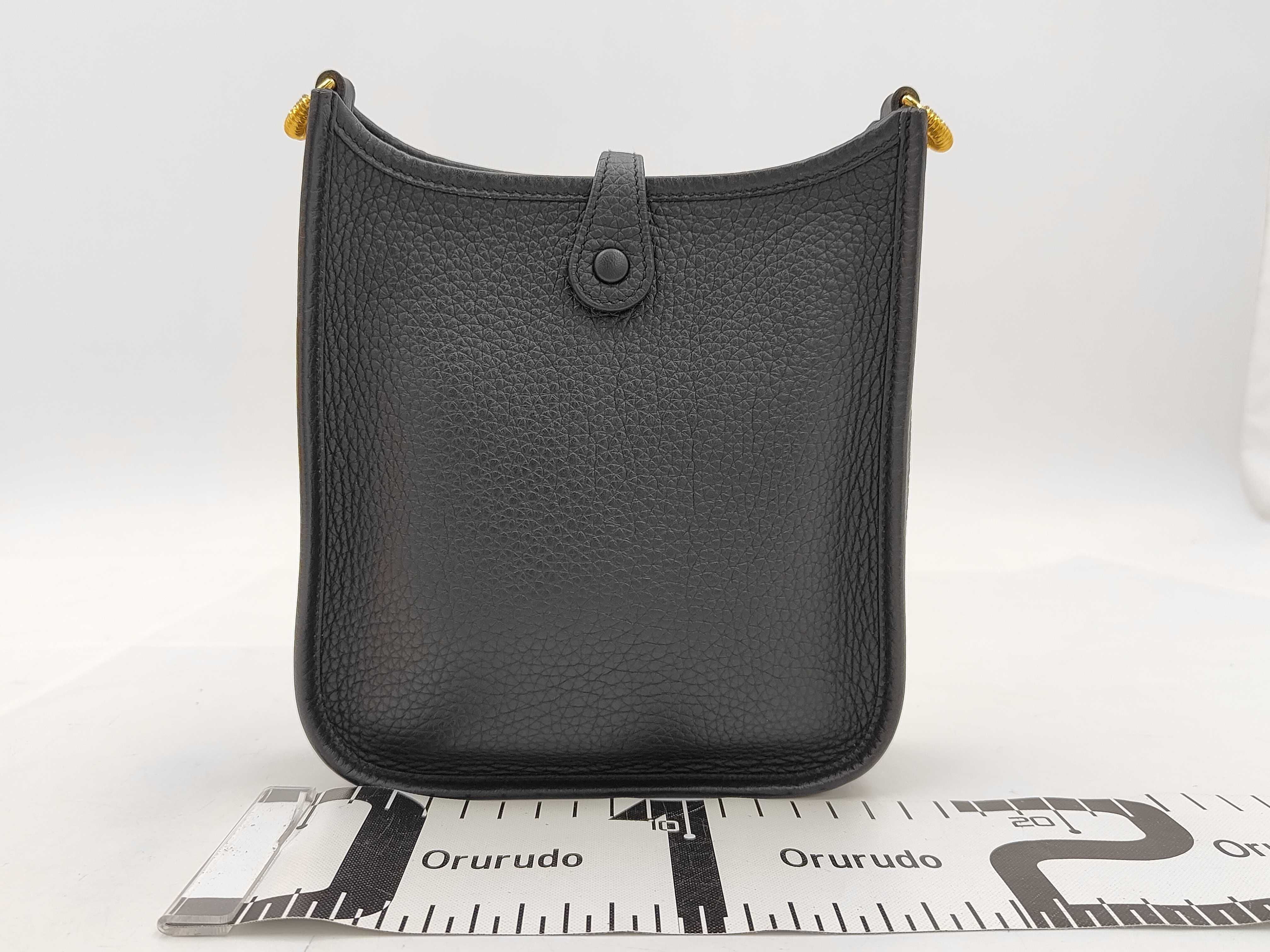Evelyne 16 TPM Amazon Taurillon Leather Black Gold Hardware W Stamp Shoulder Bag — view 2