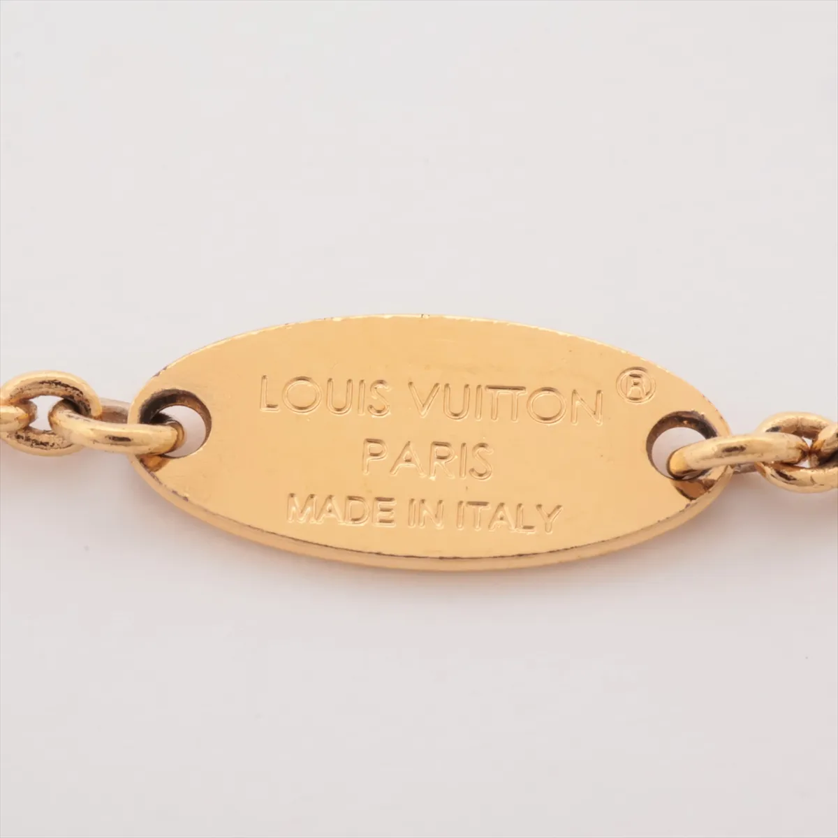 M1450A Bracelet LV Iconic Louisa OB1295 Bracelet GP x Faux Pearl Gold - Dents, — view 5