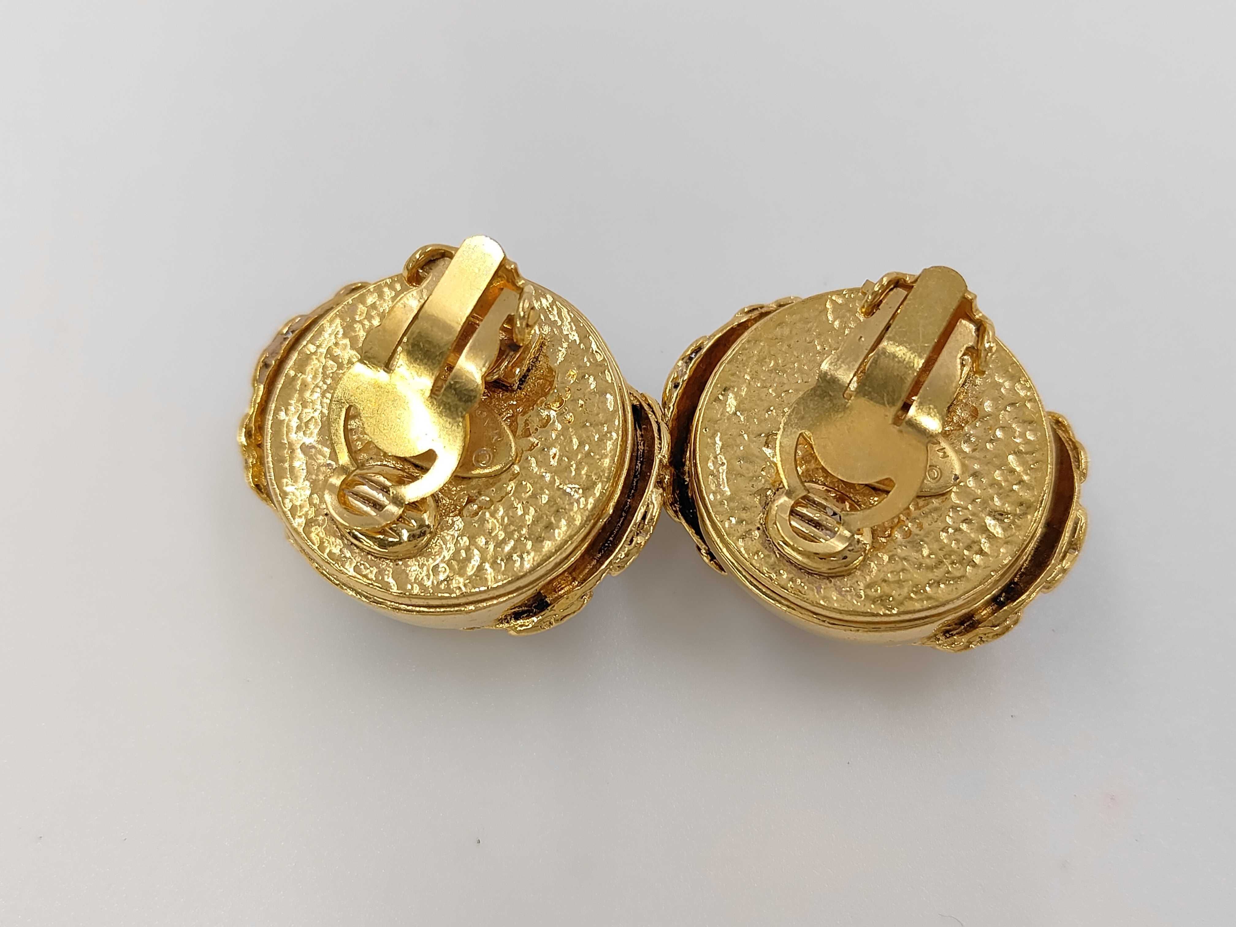 Coco Mark Color Stone Gold Earrings (with comments) 94P Earrings — view 2