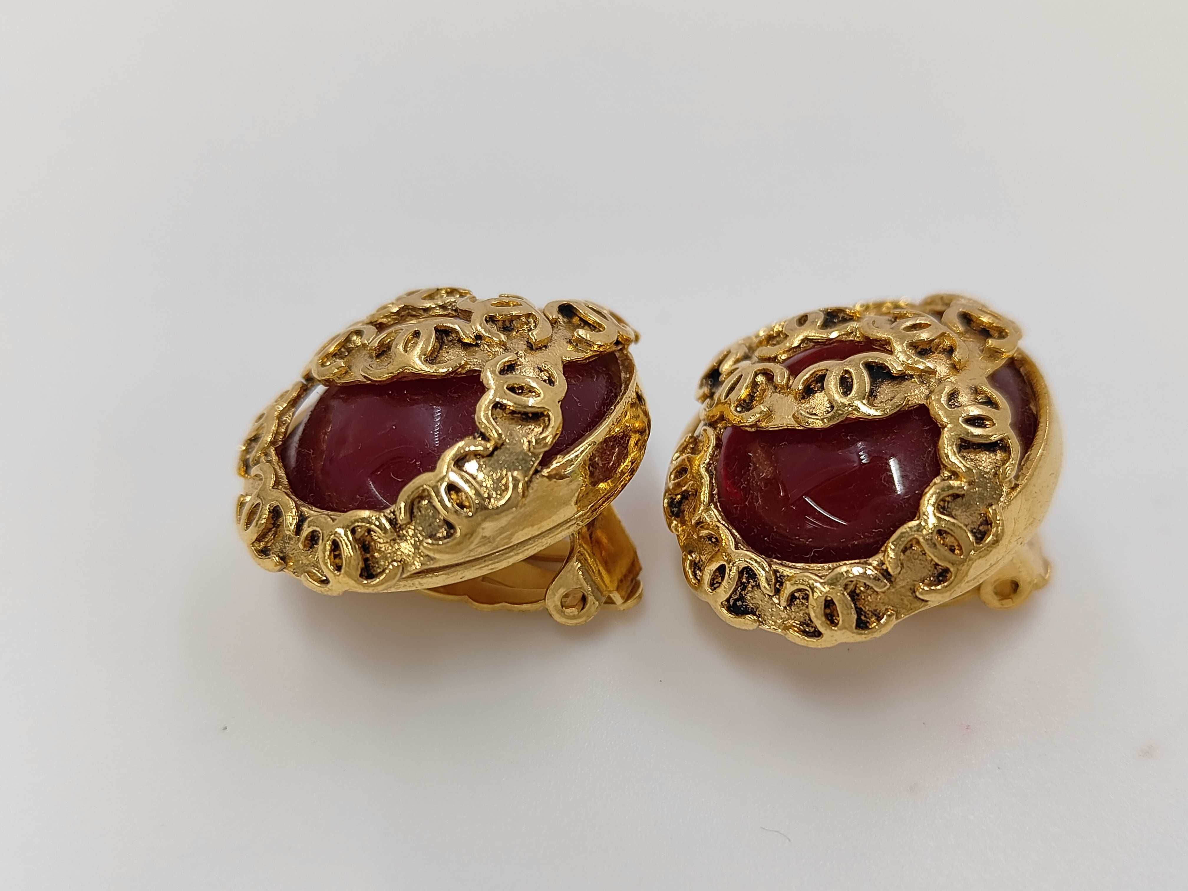 Coco Mark Color Stone Gold Earrings (with comments) 94P Earrings — view 3