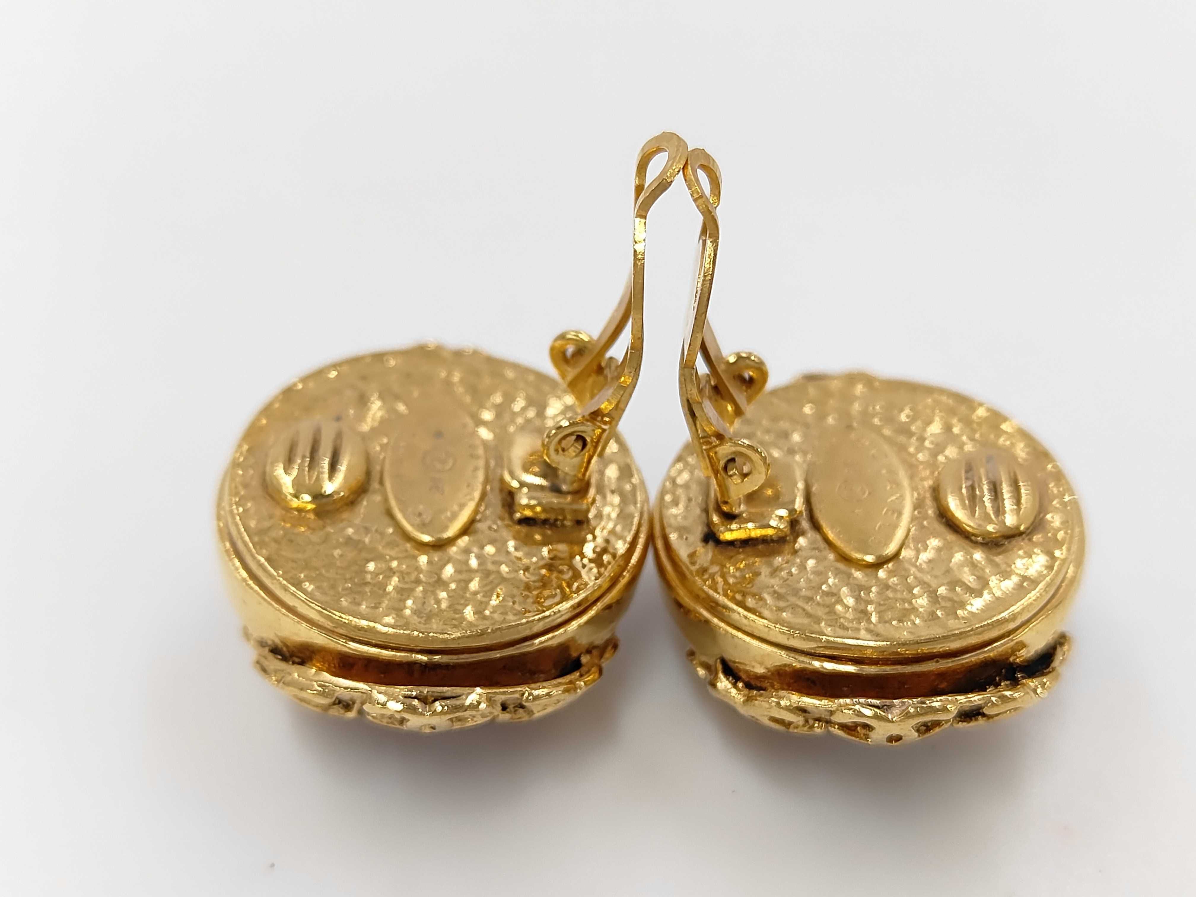 Coco Mark Color Stone Gold Earrings (with comments) 94P Earrings — view 4