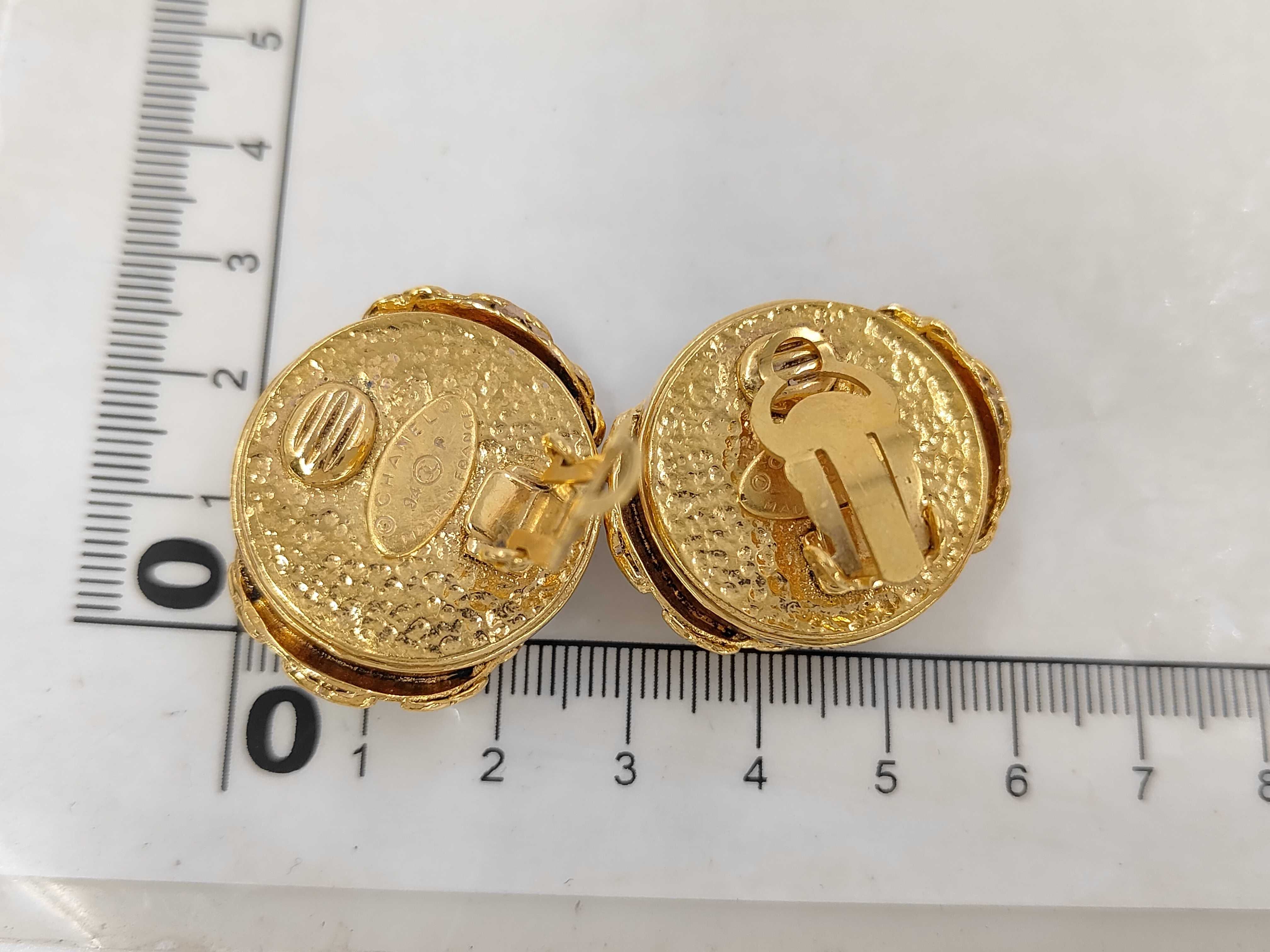 Coco Mark Color Stone Gold Earrings (with comments) 94P Earrings — view 7
