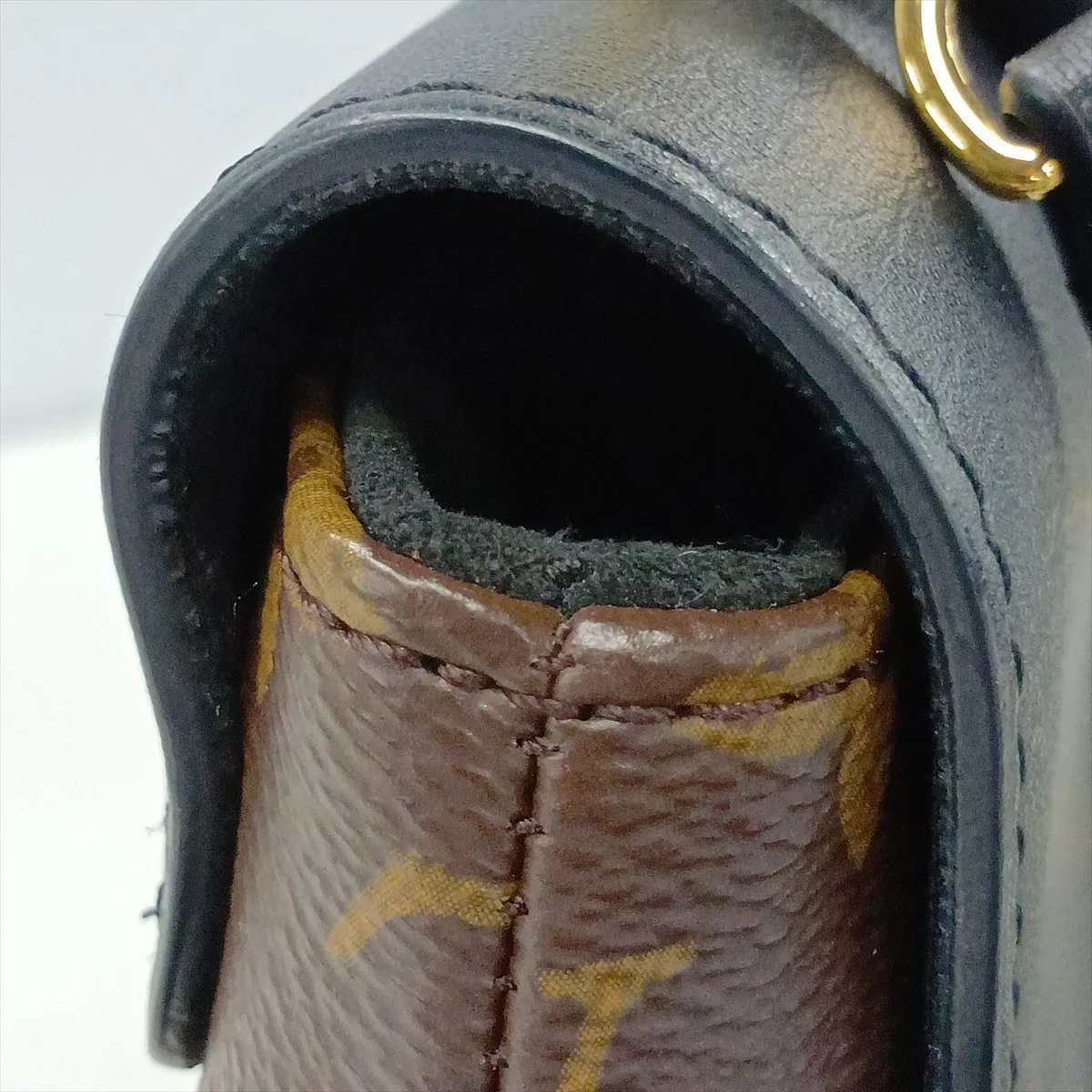 Monogram x Leather Rocky BB M44141 Brown x Black (RFID detected) — view 12