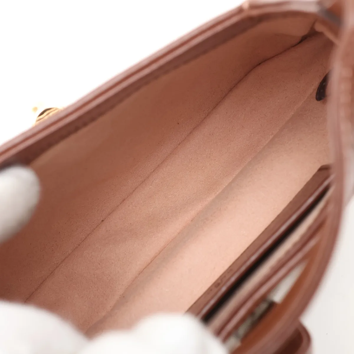 GG Supreme PVC x Leather Shoulder Bag, Beige x Brown — view 8