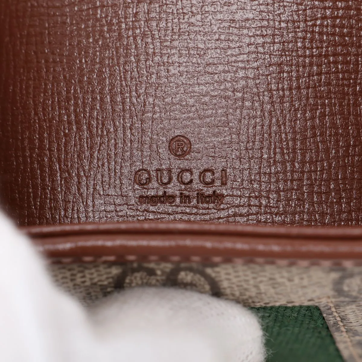 GG Supreme PVC x Leather Shoulder Bag, Beige x Brown — view 10
