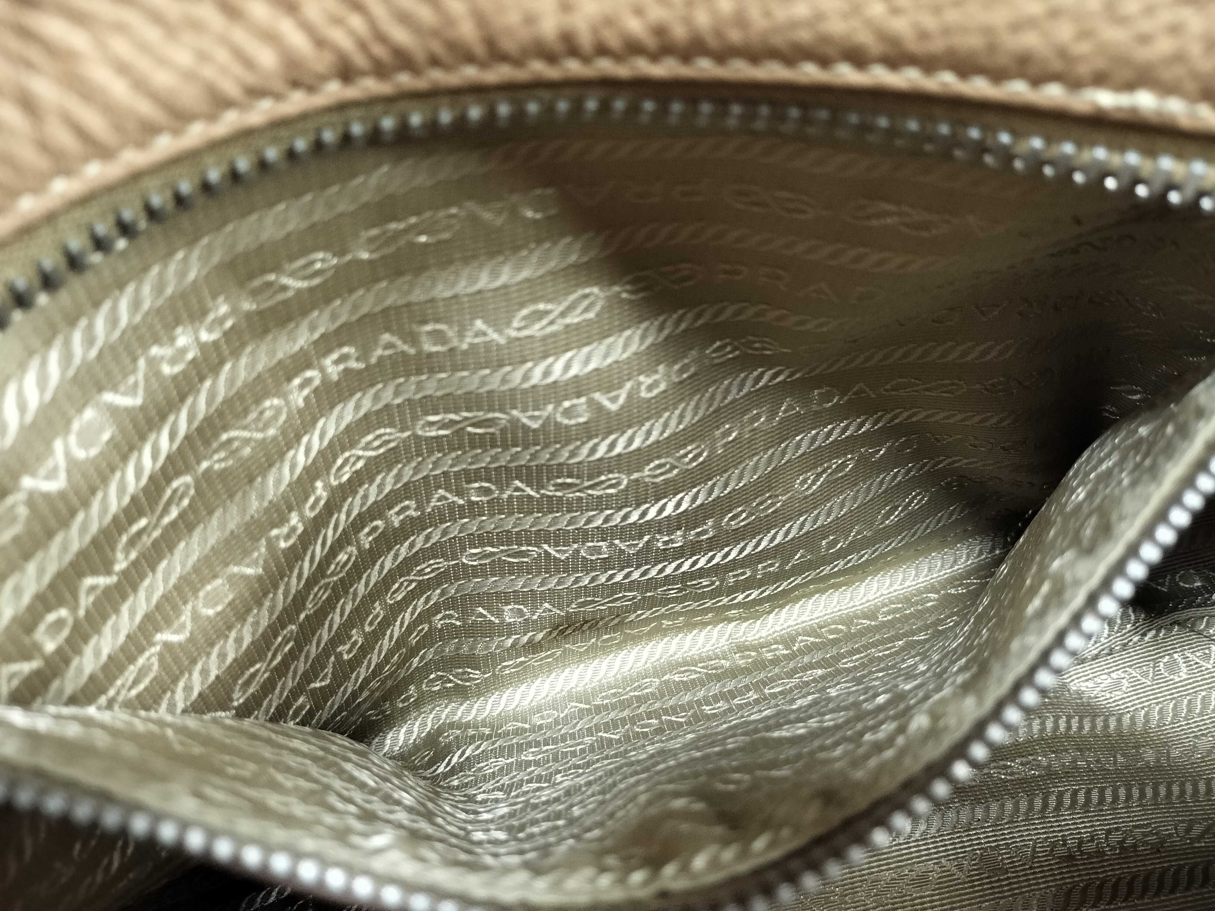 handbag, logo jacquard leather handbag — view 11