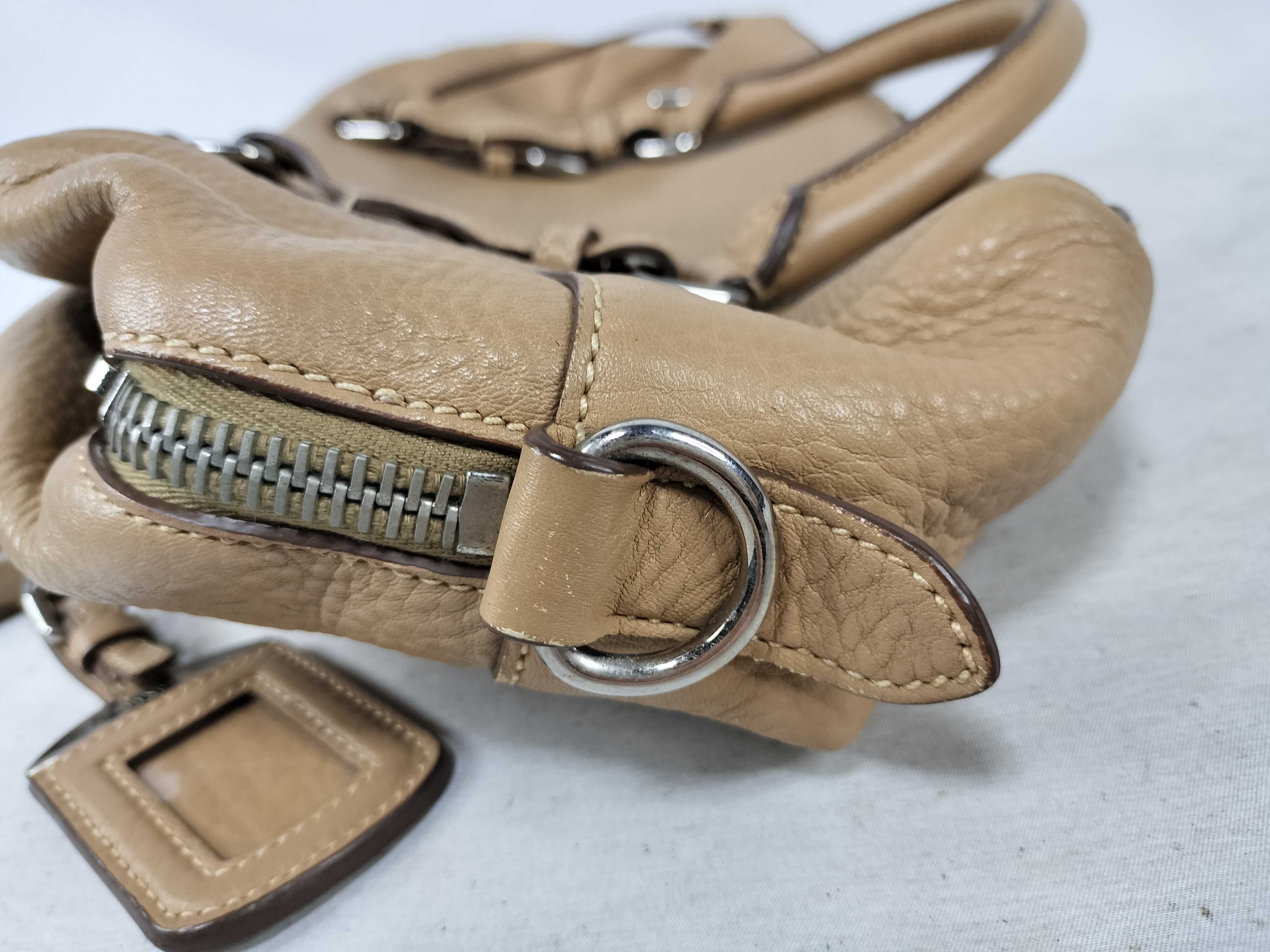 handbag, logo jacquard leather handbag — view 14