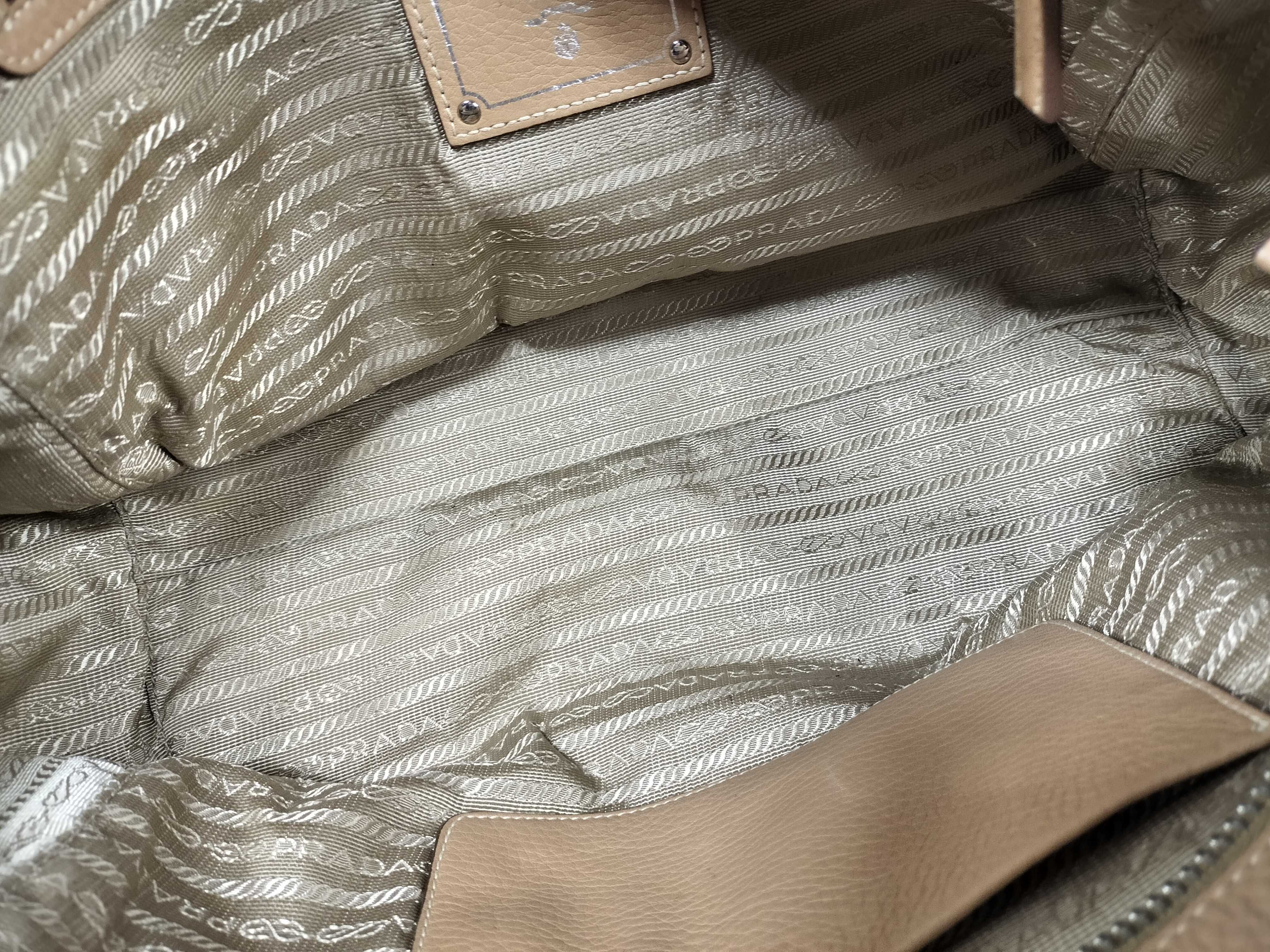 handbag, logo jacquard leather handbag — view 10
