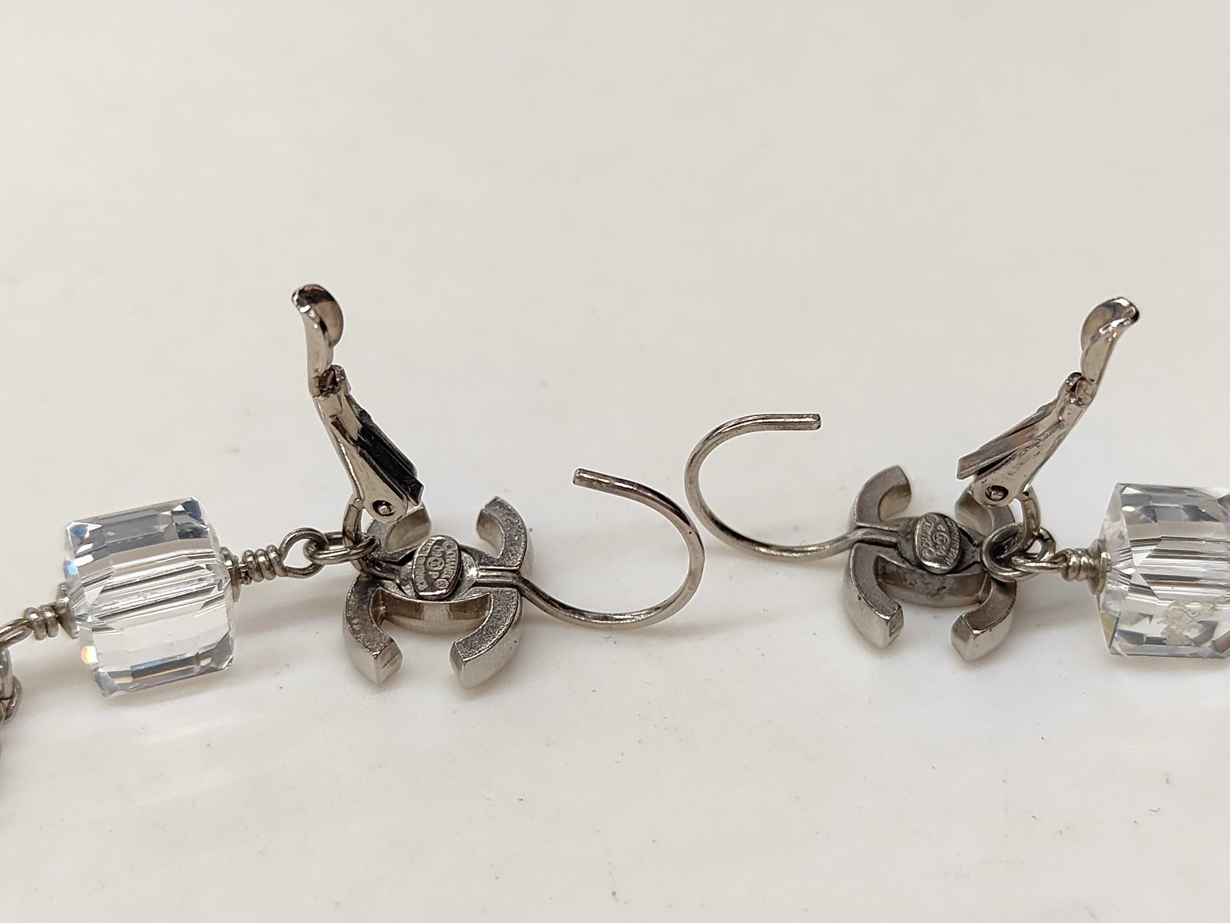Coco Mark Rhinestone Hoop Earrings — view 3
