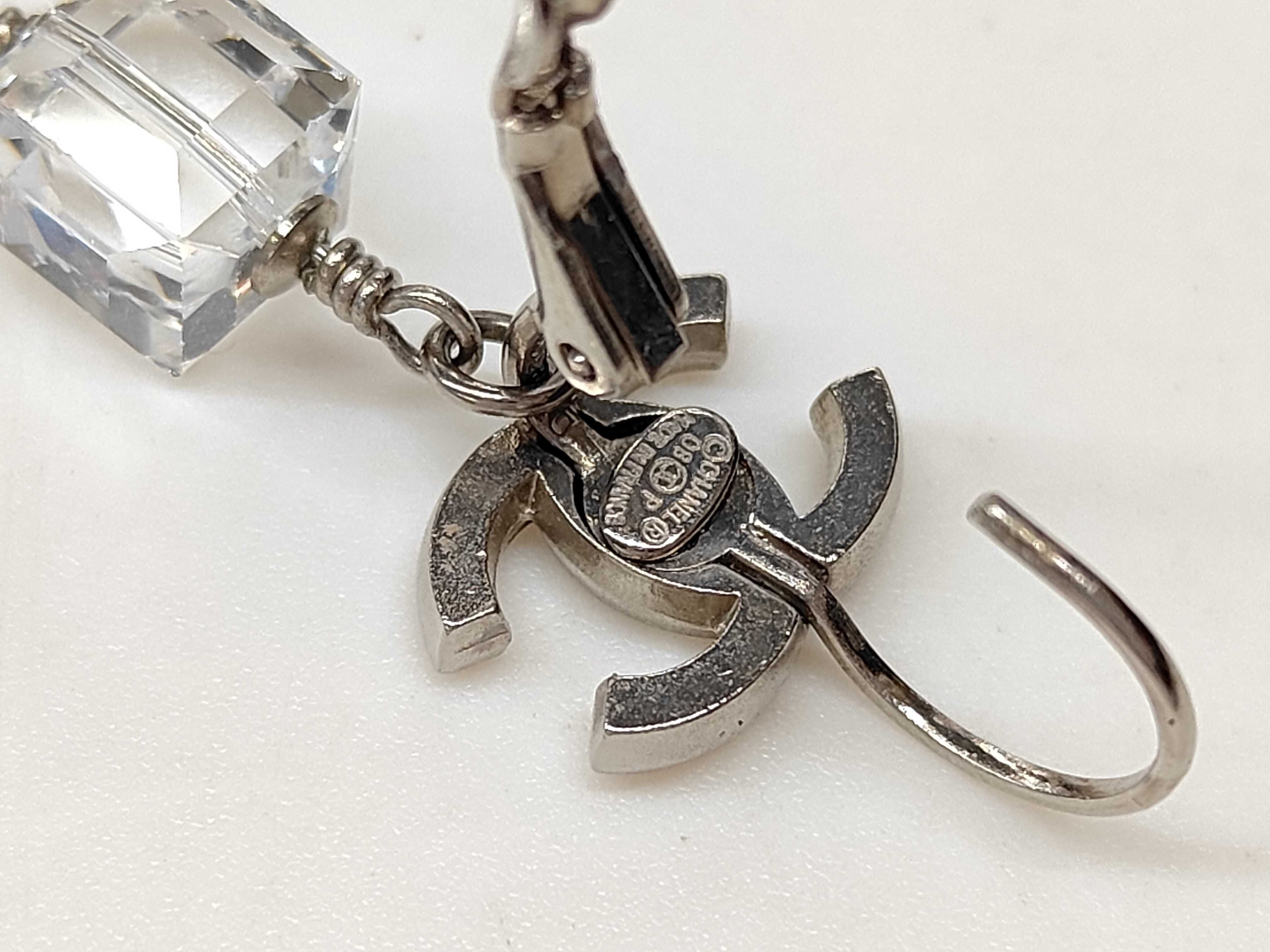Coco Mark Rhinestone Hoop Earrings — view 4