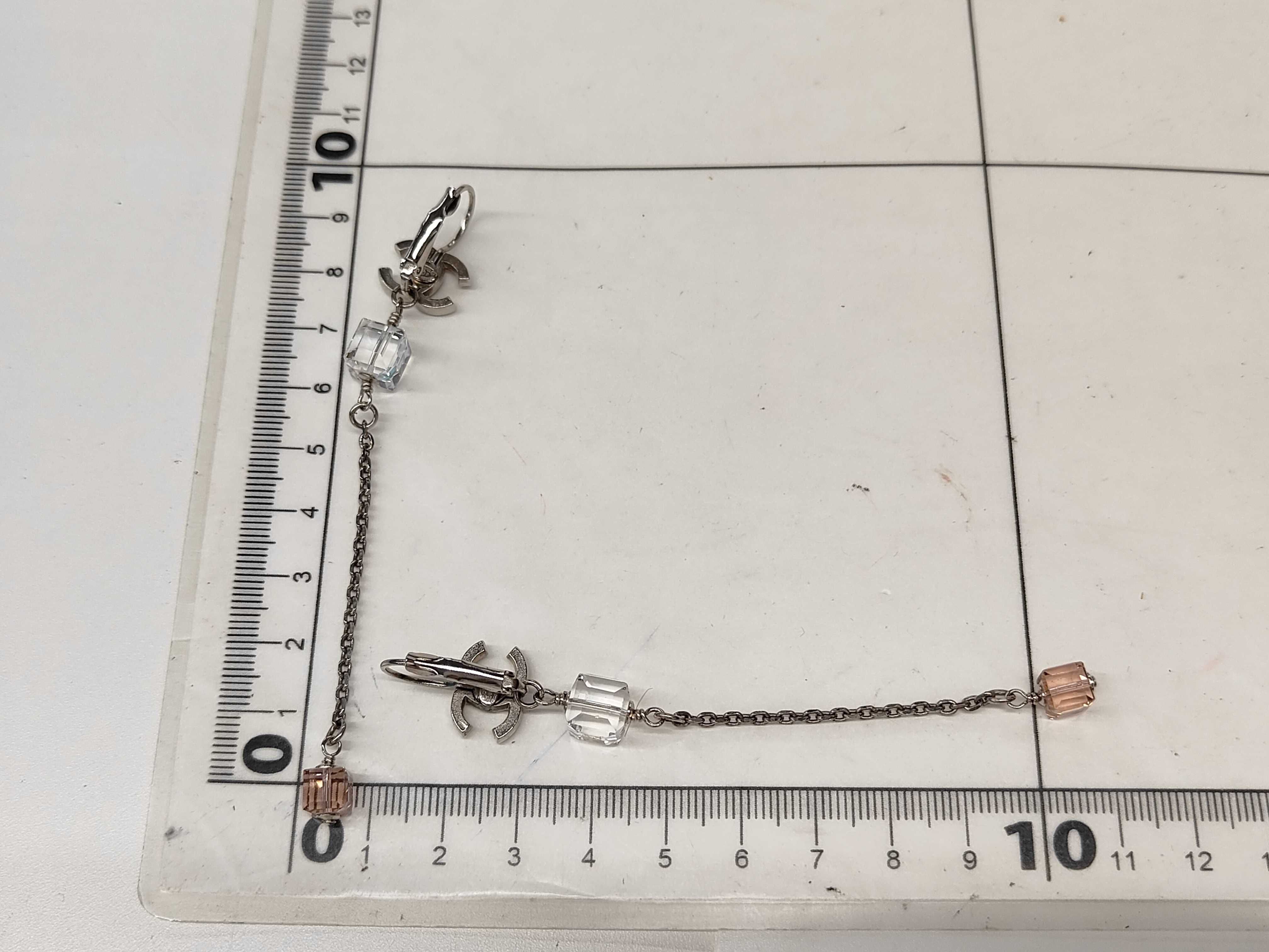 Coco Mark Rhinestone Hoop Earrings — view 6