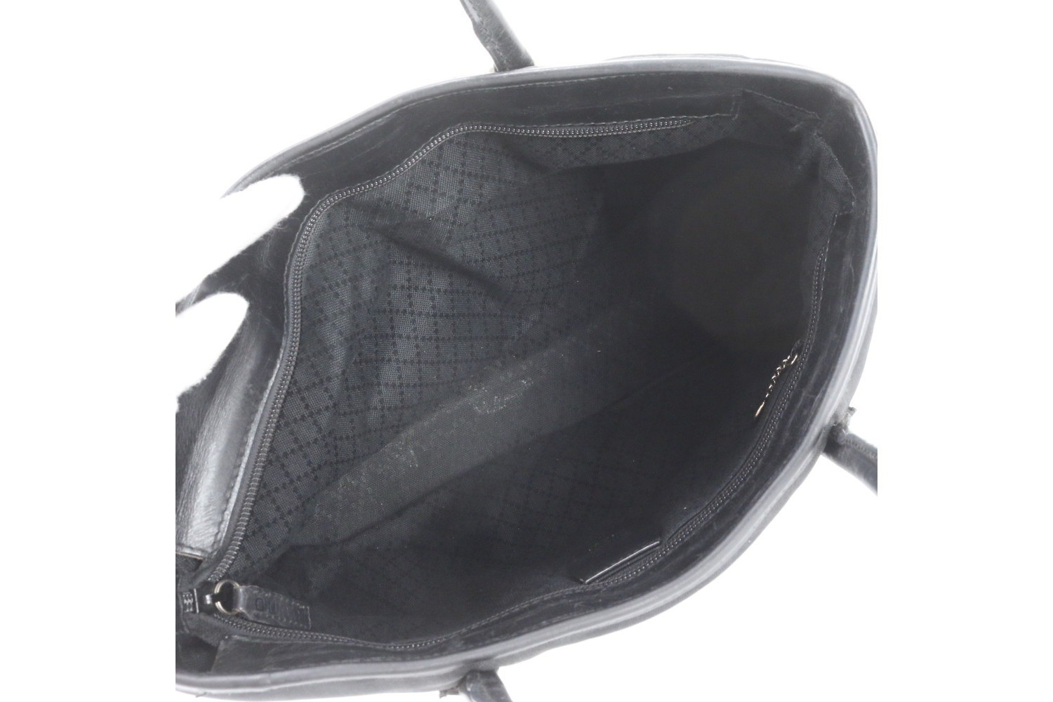 Leather and nylon tote bag, shoulder bag. — view 7