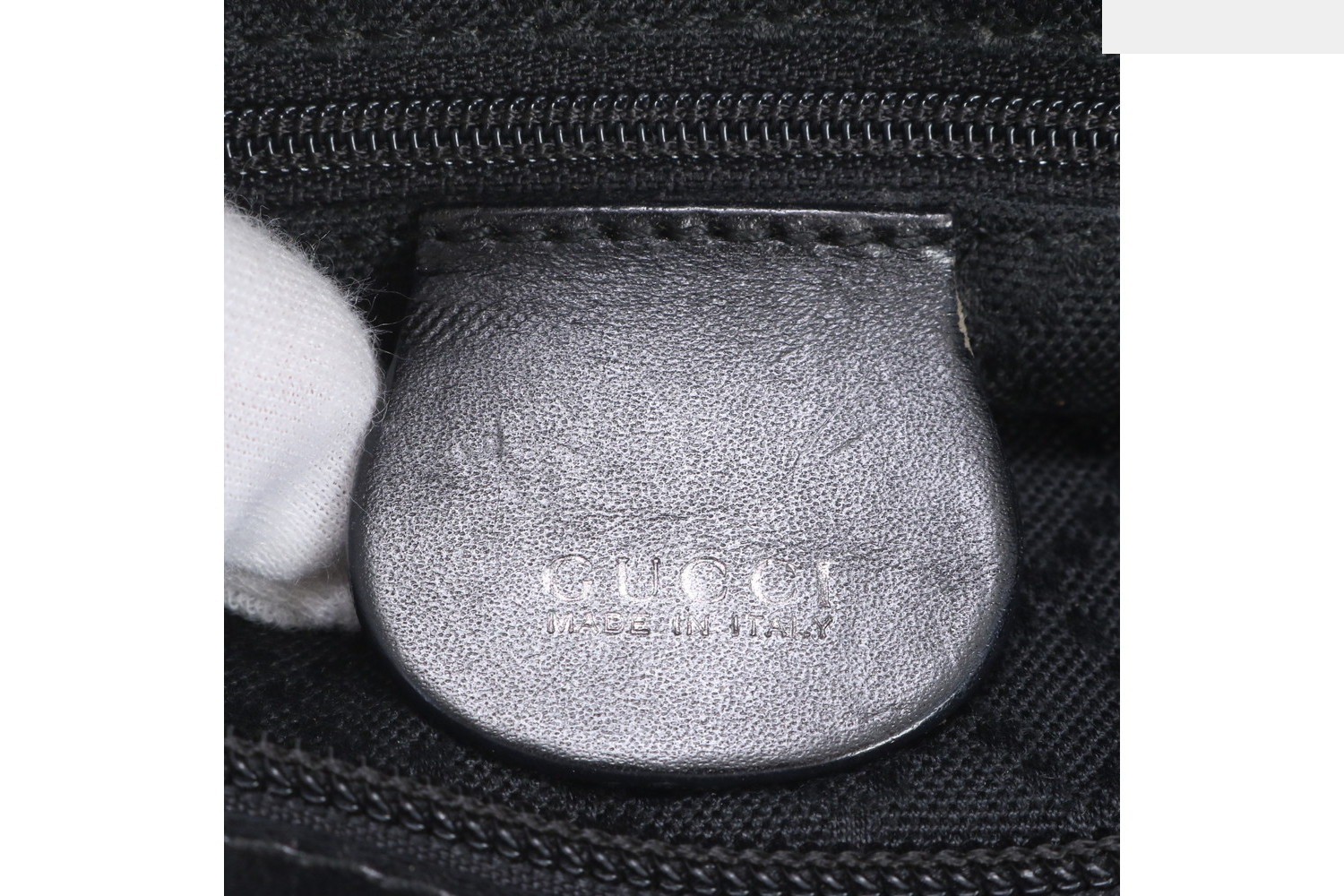 Leather and nylon tote bag, shoulder bag. — view 8