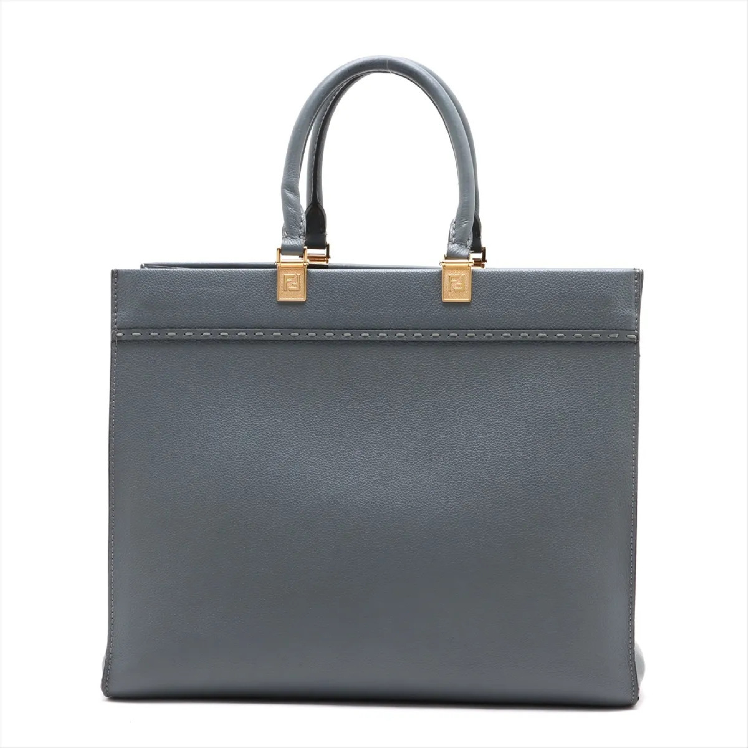 Sunshine Medium Leather Tote Bag 8BH386 — view 2
