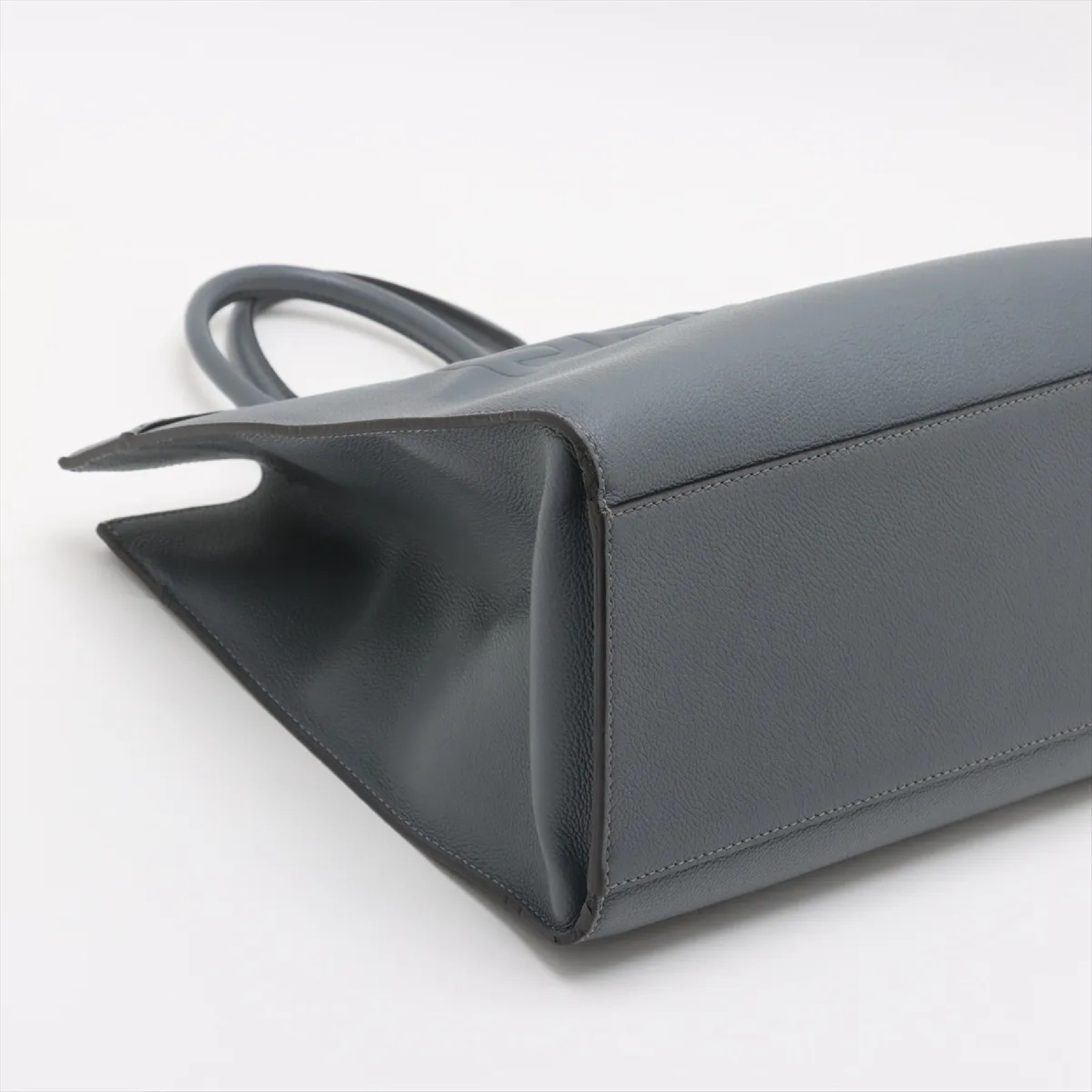 Sunshine Medium Leather Tote Bag 8BH386 — view 4