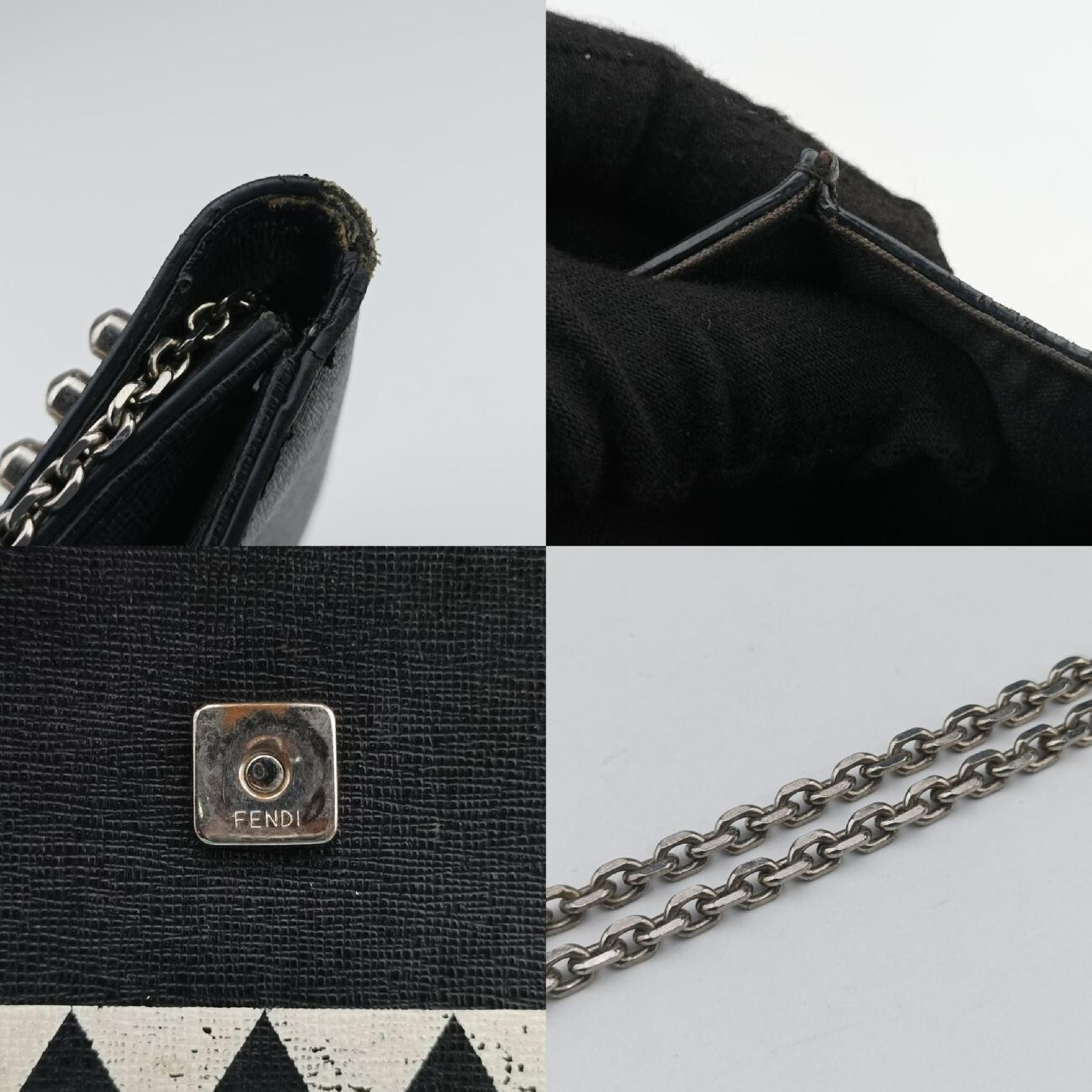 Monster Eyes Continental Black Leather Shoulder Bag 8M0322 8M0322-5QB 168-9290 — view 11