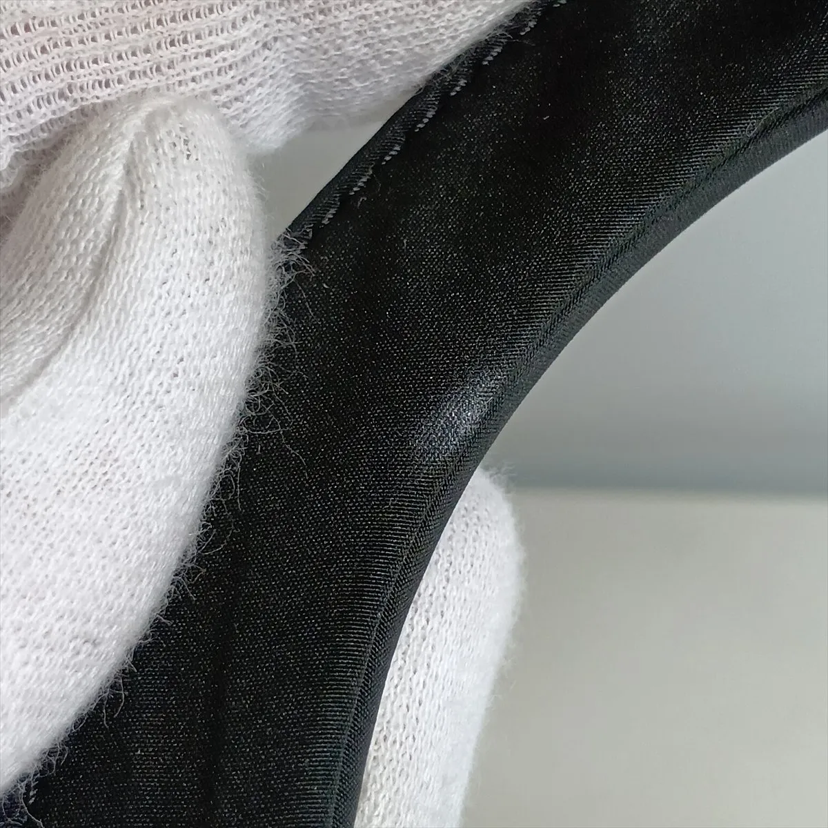 Lady Dior Cannage Nylon Handbag, Black — view 13