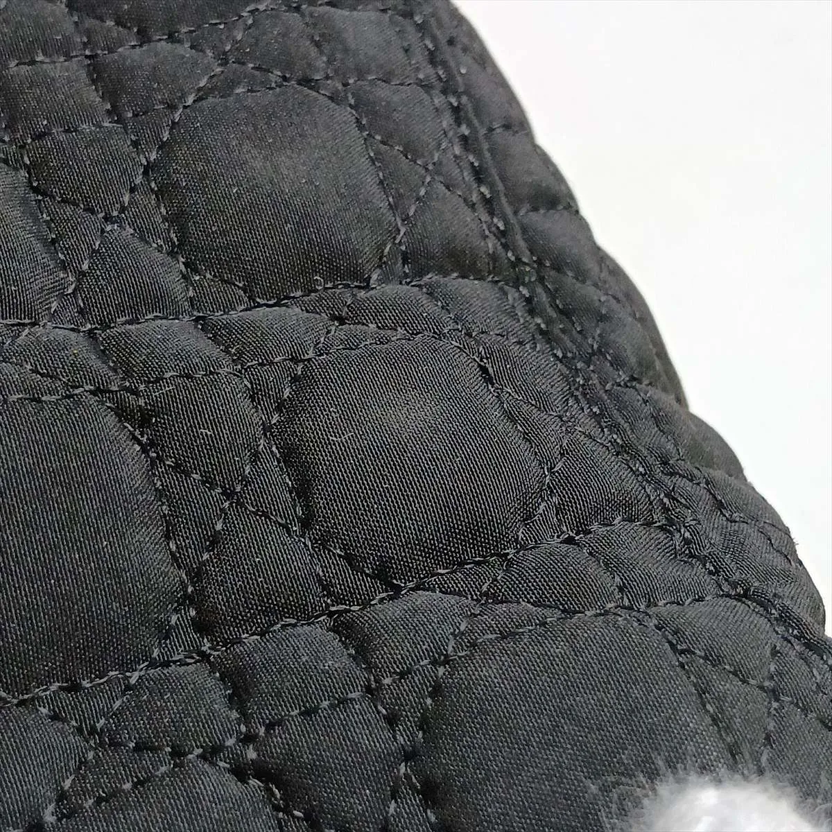 Lady Dior Cannage Nylon Handbag, Black — view 10