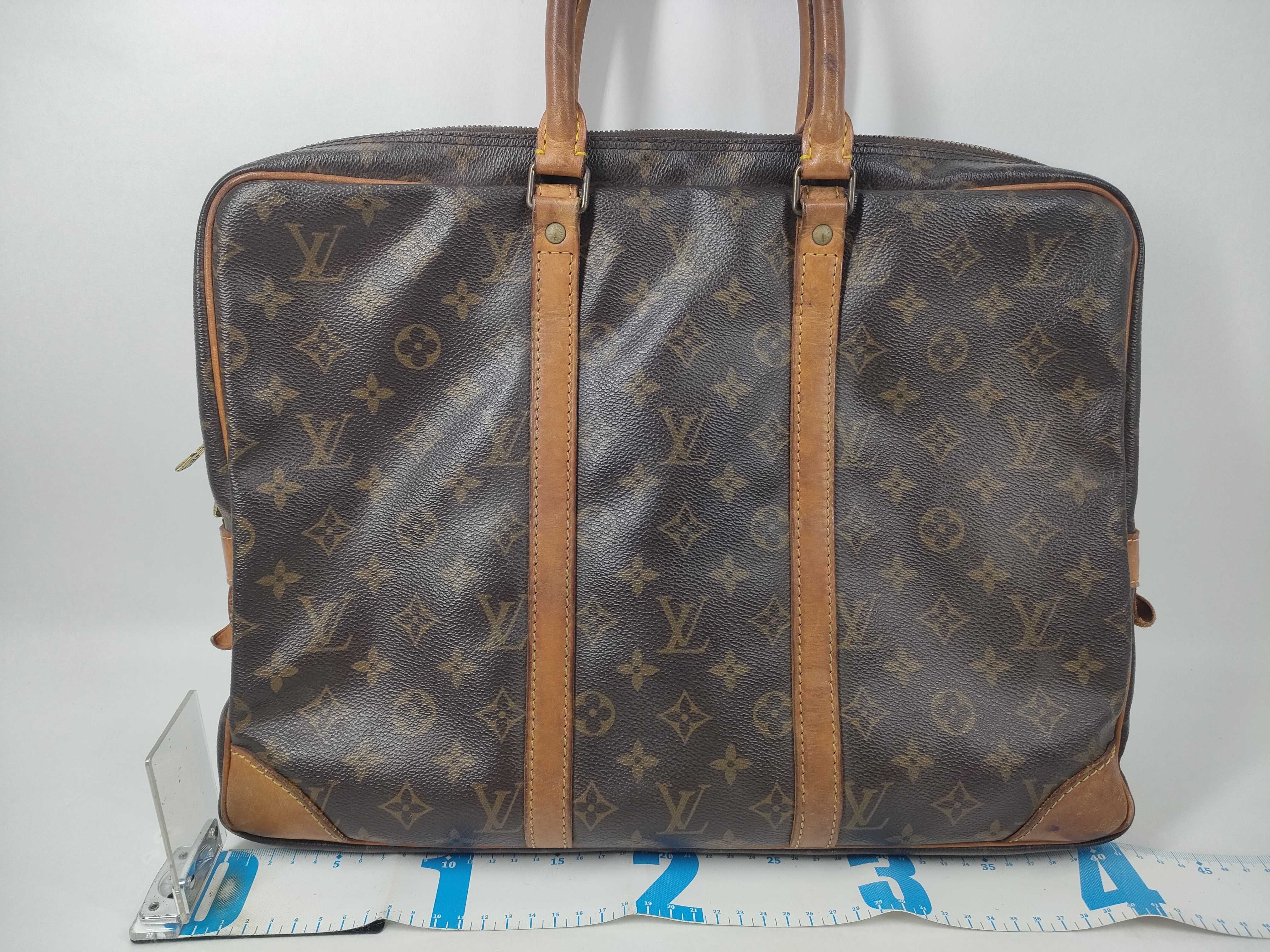 Monogram Vuitton Port Document Voyage Business Bag — view 2