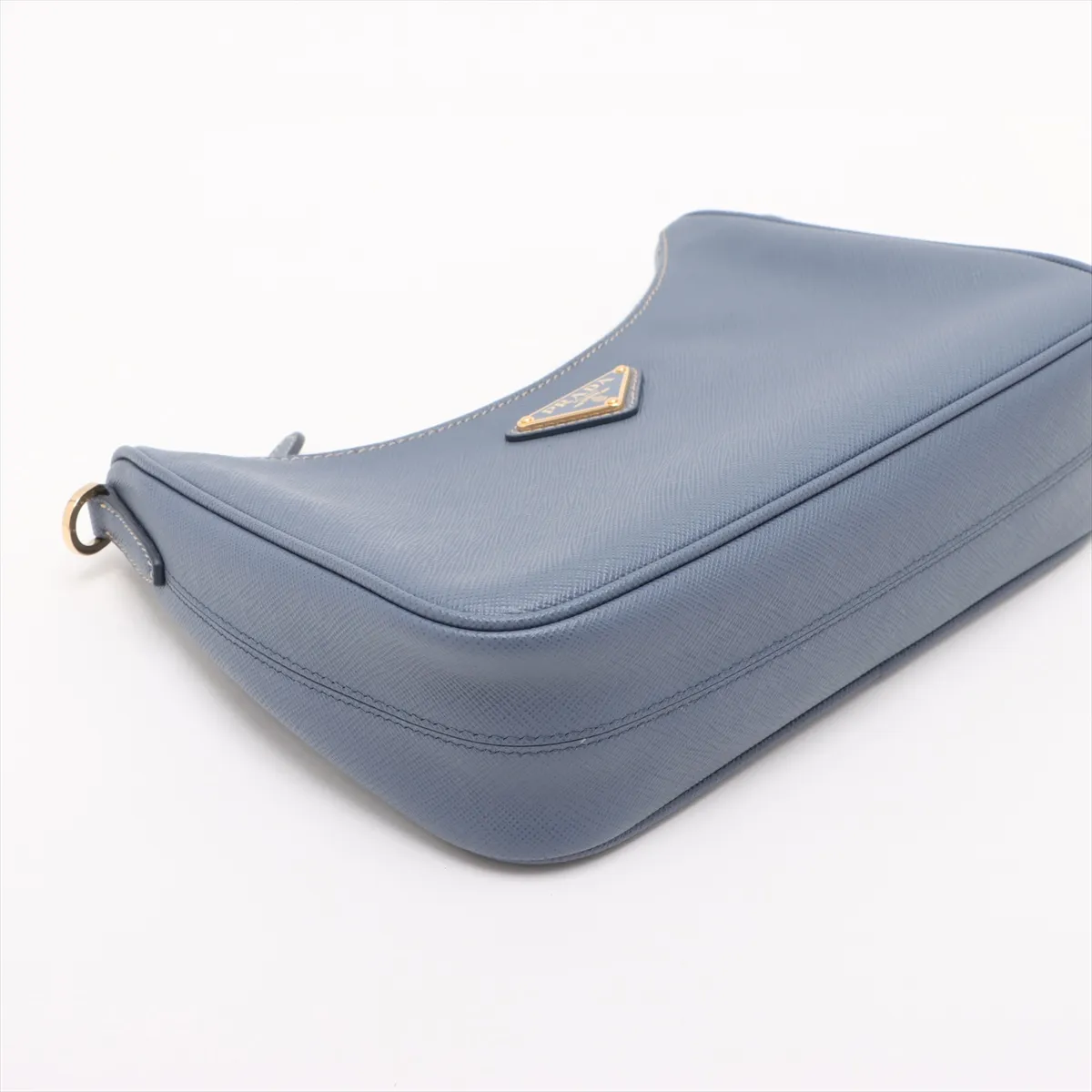 Saffiano Leather 2WAY Shoulder Bag Blue — view 4
