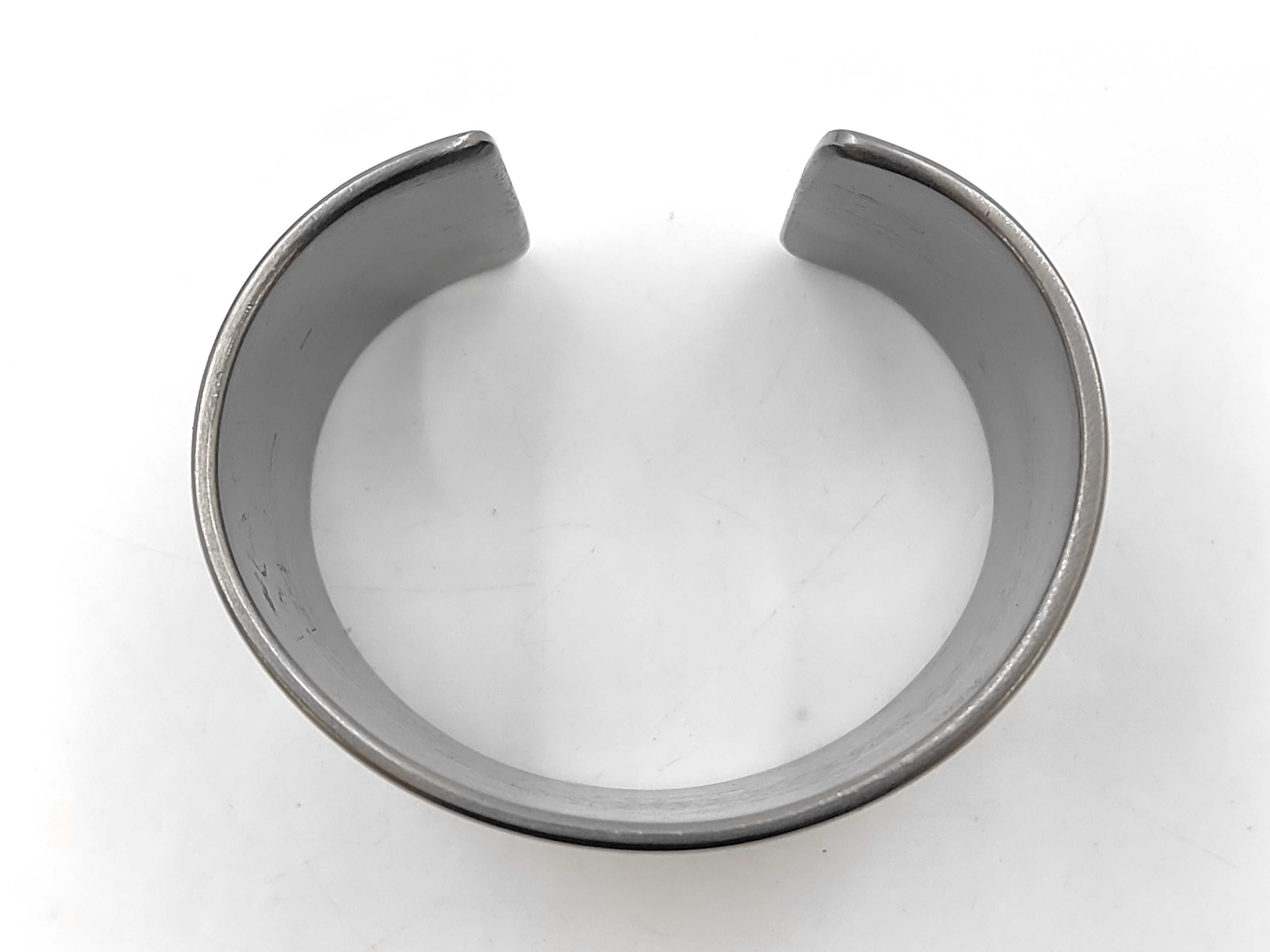 Bangle Logo Leather Black Bracelet/Bangle — view 2