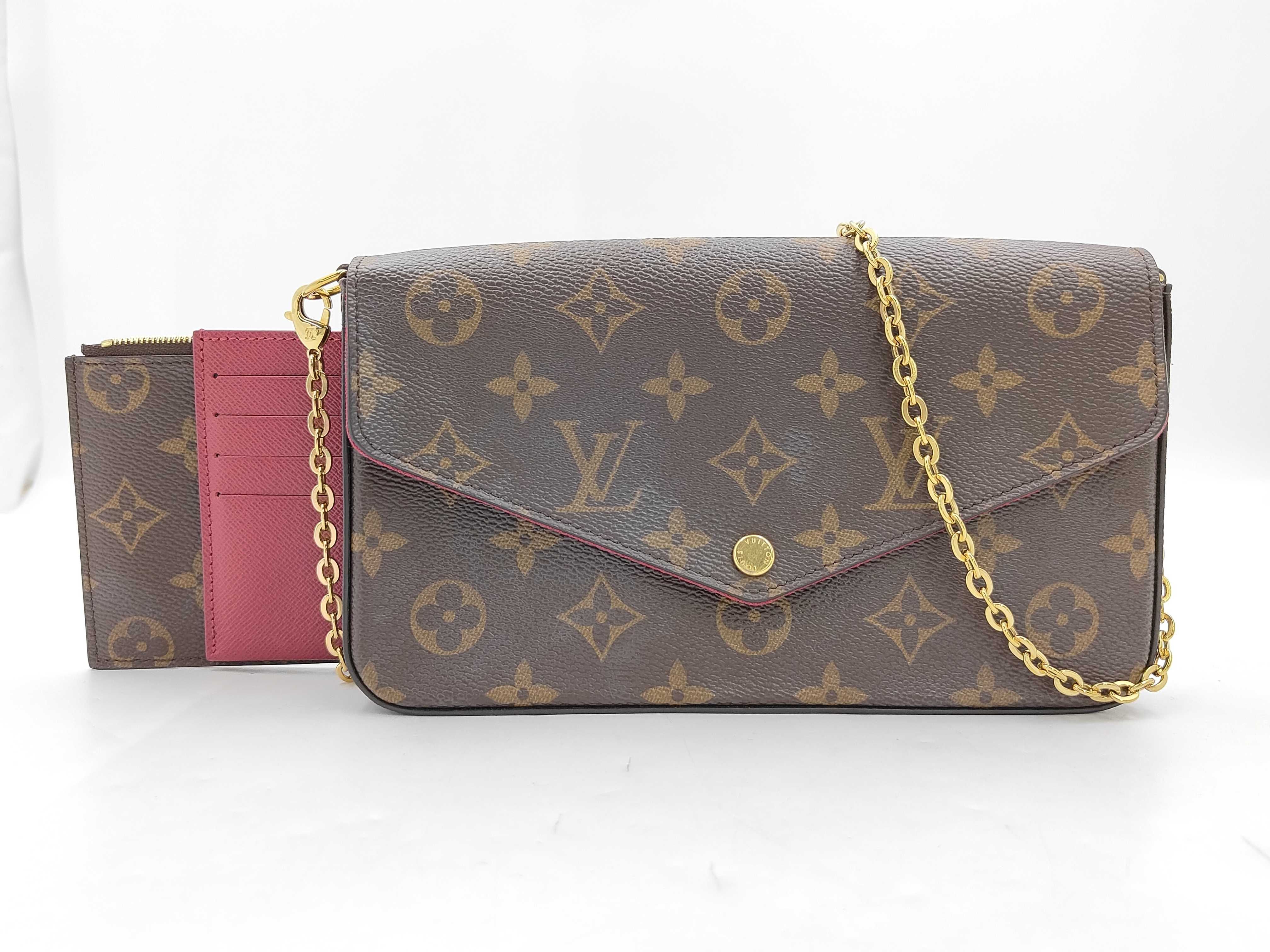 LV Monogram Pochette Felicie M61276 FH5200 Chain Shoulder Bag
