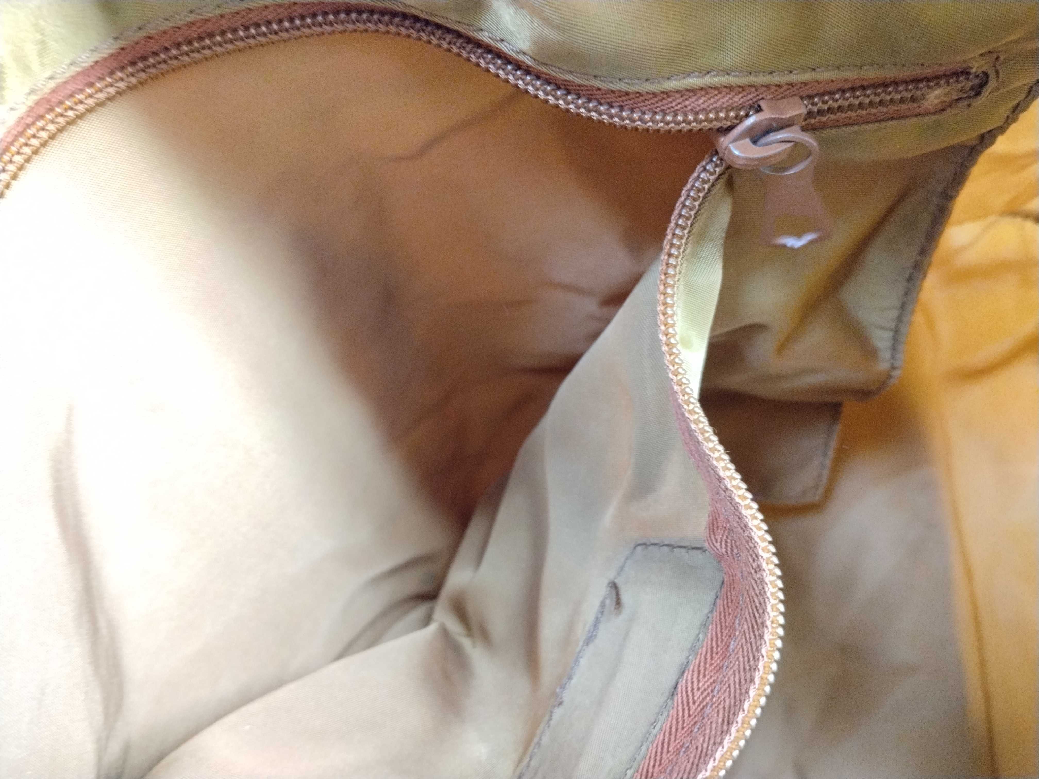 Nylon Prada Yellow Brown Tote Bag — view 13