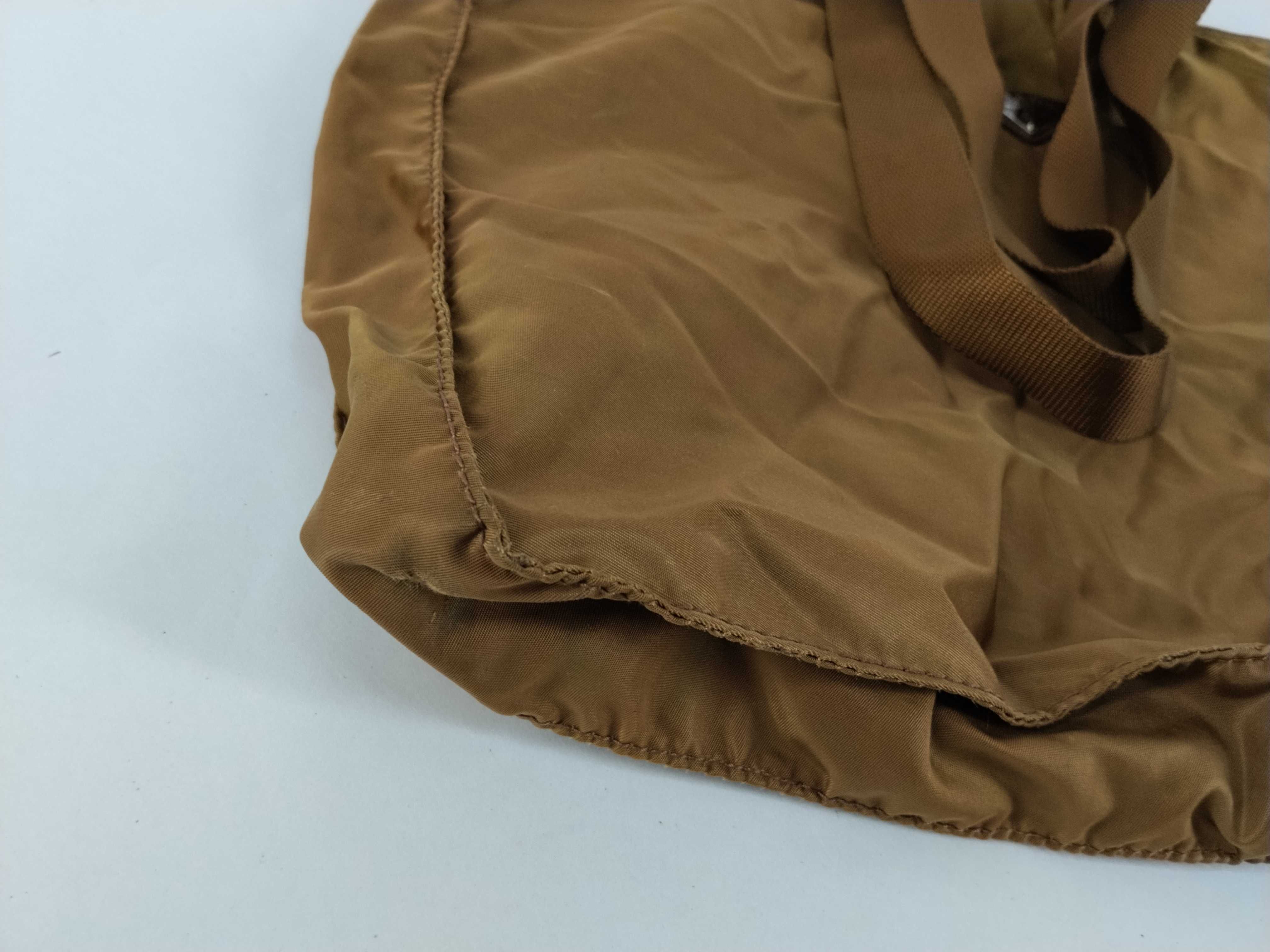 Nylon Prada Yellow Brown Tote Bag — view 6
